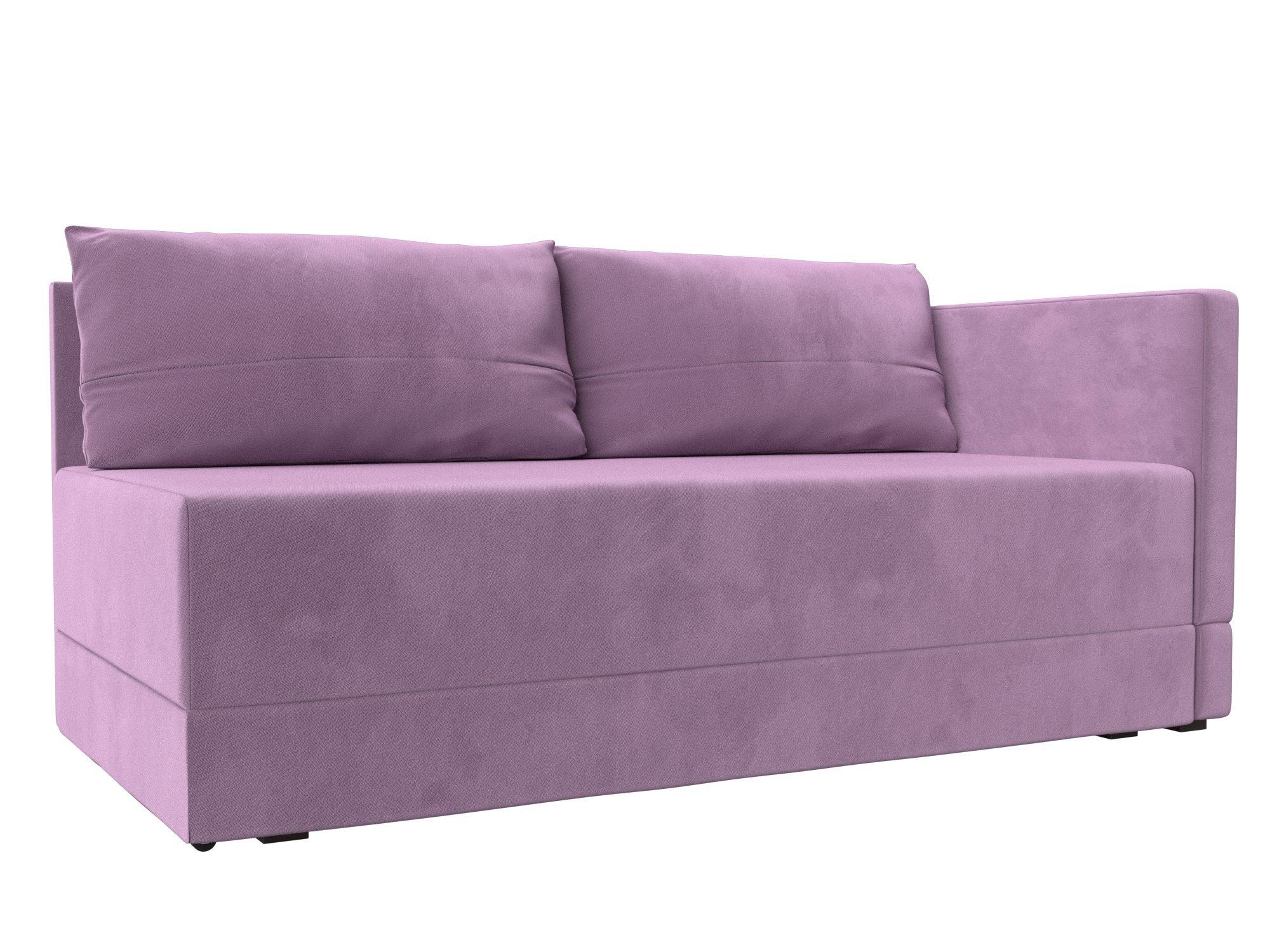 Изображение товара Диван раскладной Лига диванов 118412_спб 149x73x82 см вельвет цвет сиреневый