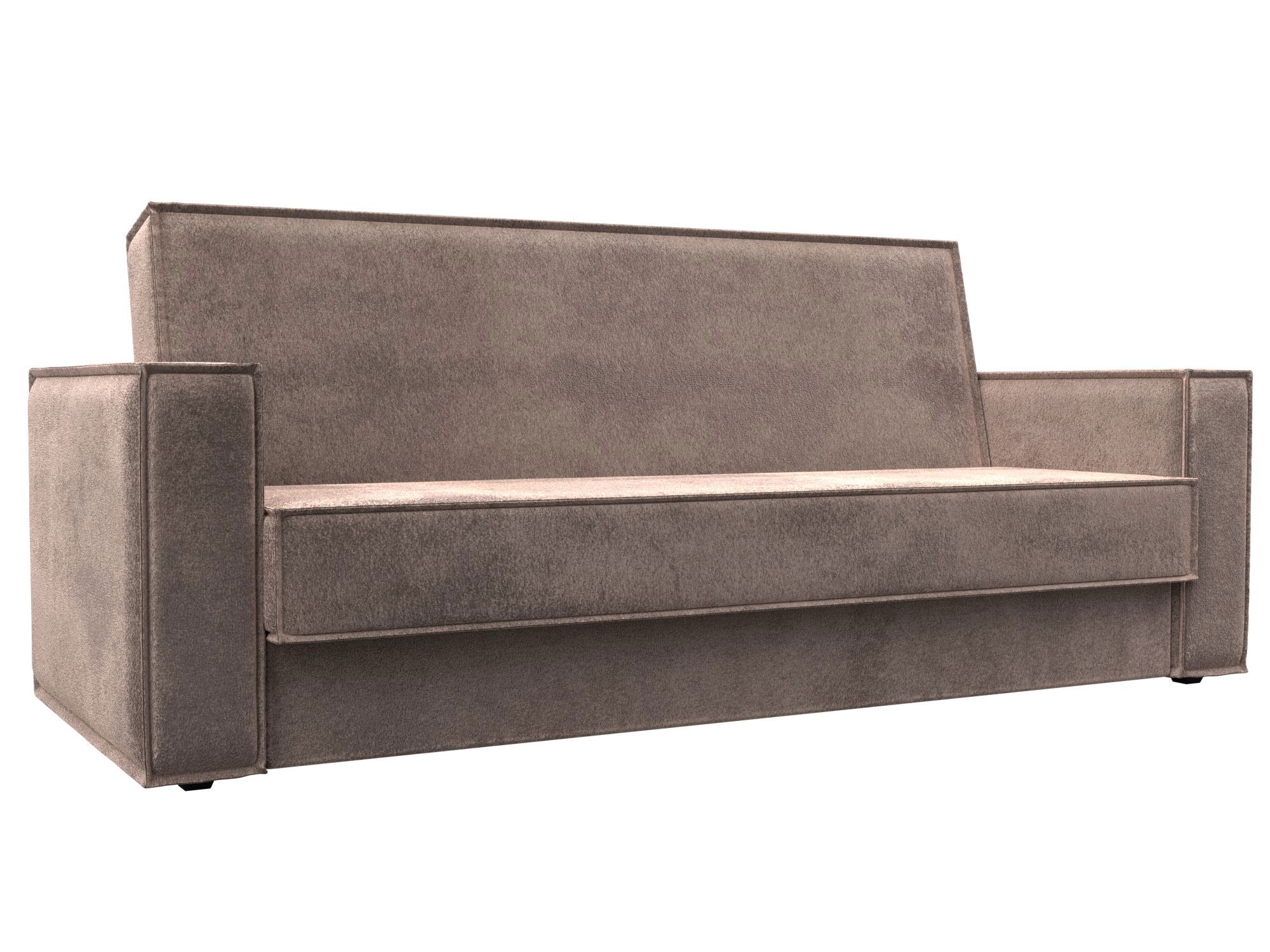 Изображение товара Диван раскладной Лига диванов Куба 127455_спб 214x90x81 см велюр цвет tower 05 бежевый