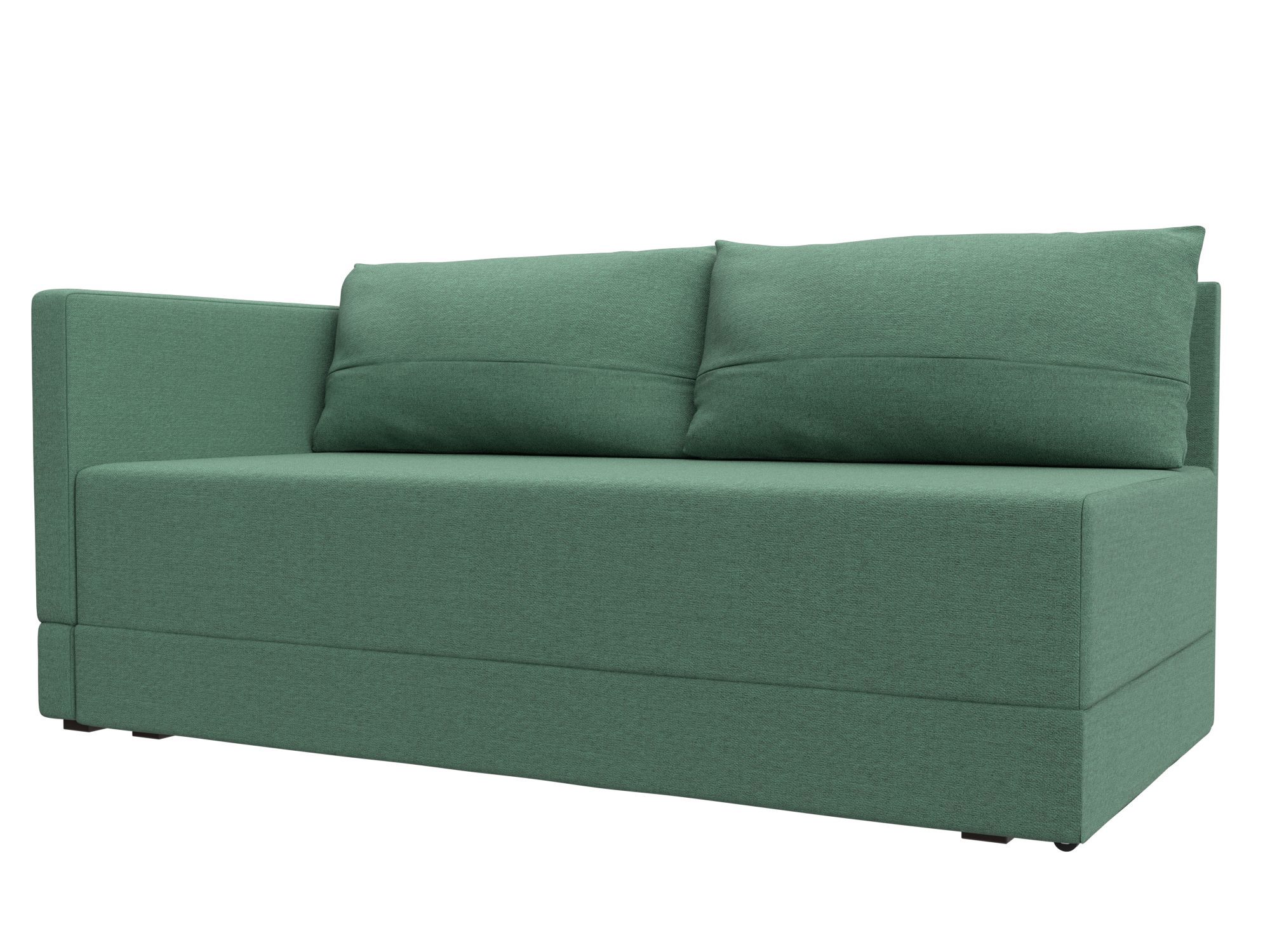 Изображение товара Диван раскладной Лига диванов 123654L_спб 149x73x82 см рогожка цвет амур 11 зеленый