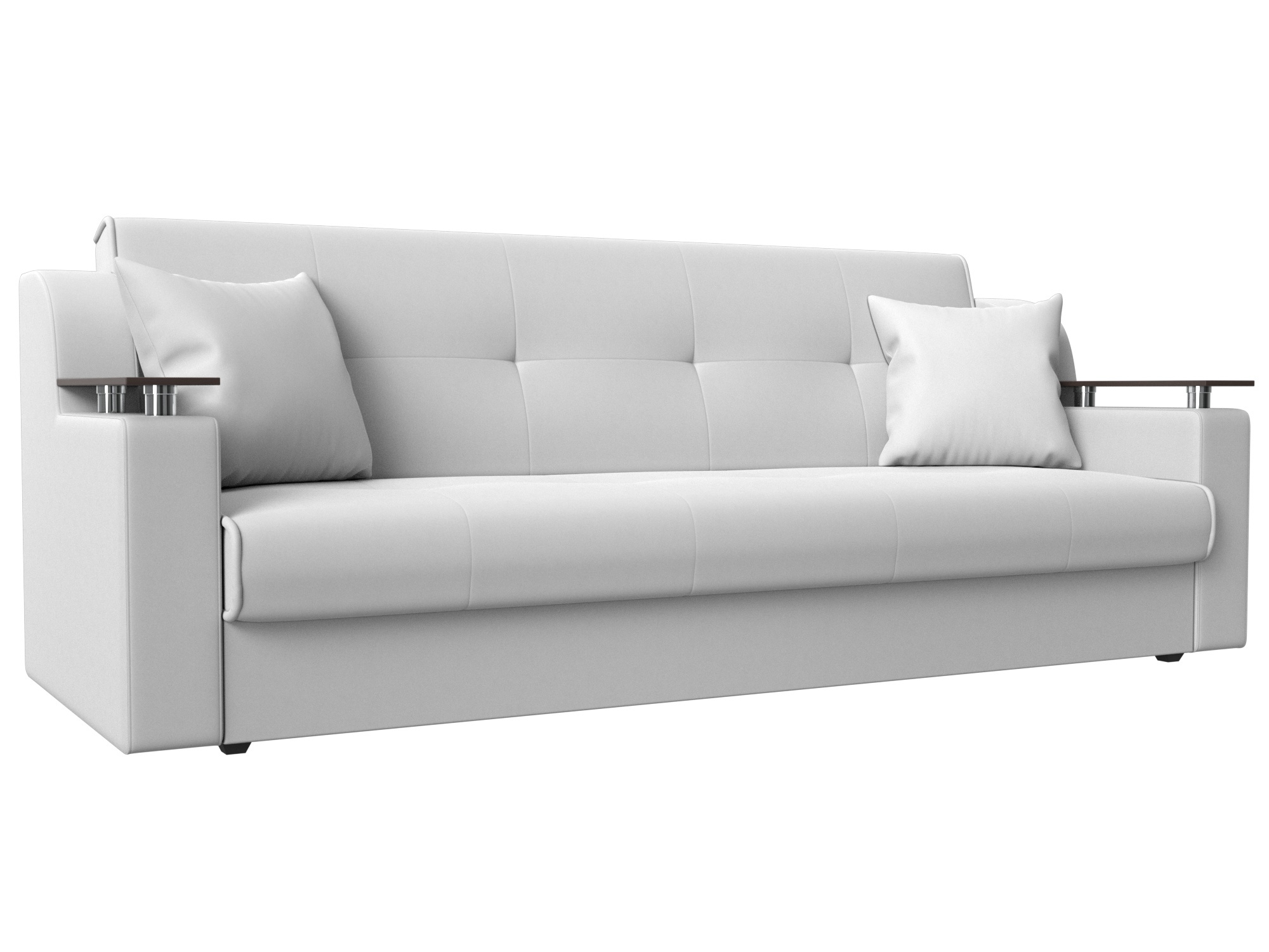 Изображение товара Диван раскладной Лига диванов 208x87x80 см эко-кожа цвет белый