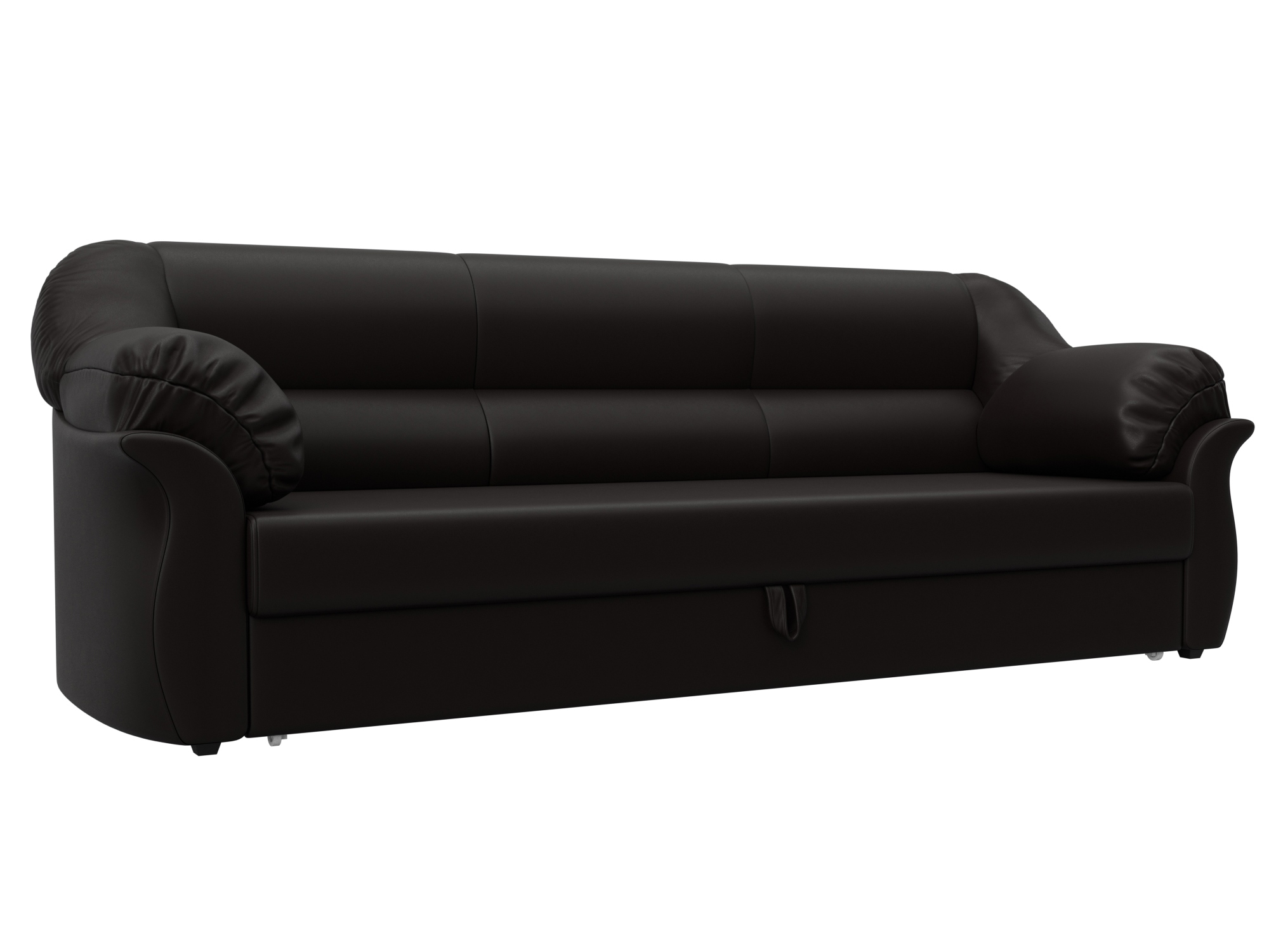 Изображение товара Диван раскладной Лига диванов 230x94x93 см эко-кожа цвет grifon 12 коричневый