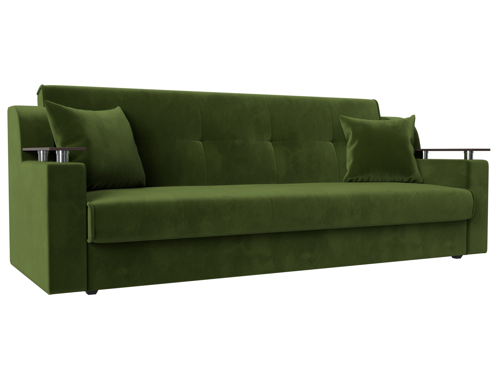 Изображение товара Диван раскладной Лига диванов Сенатор 208x87x80 см зелёный вельвет