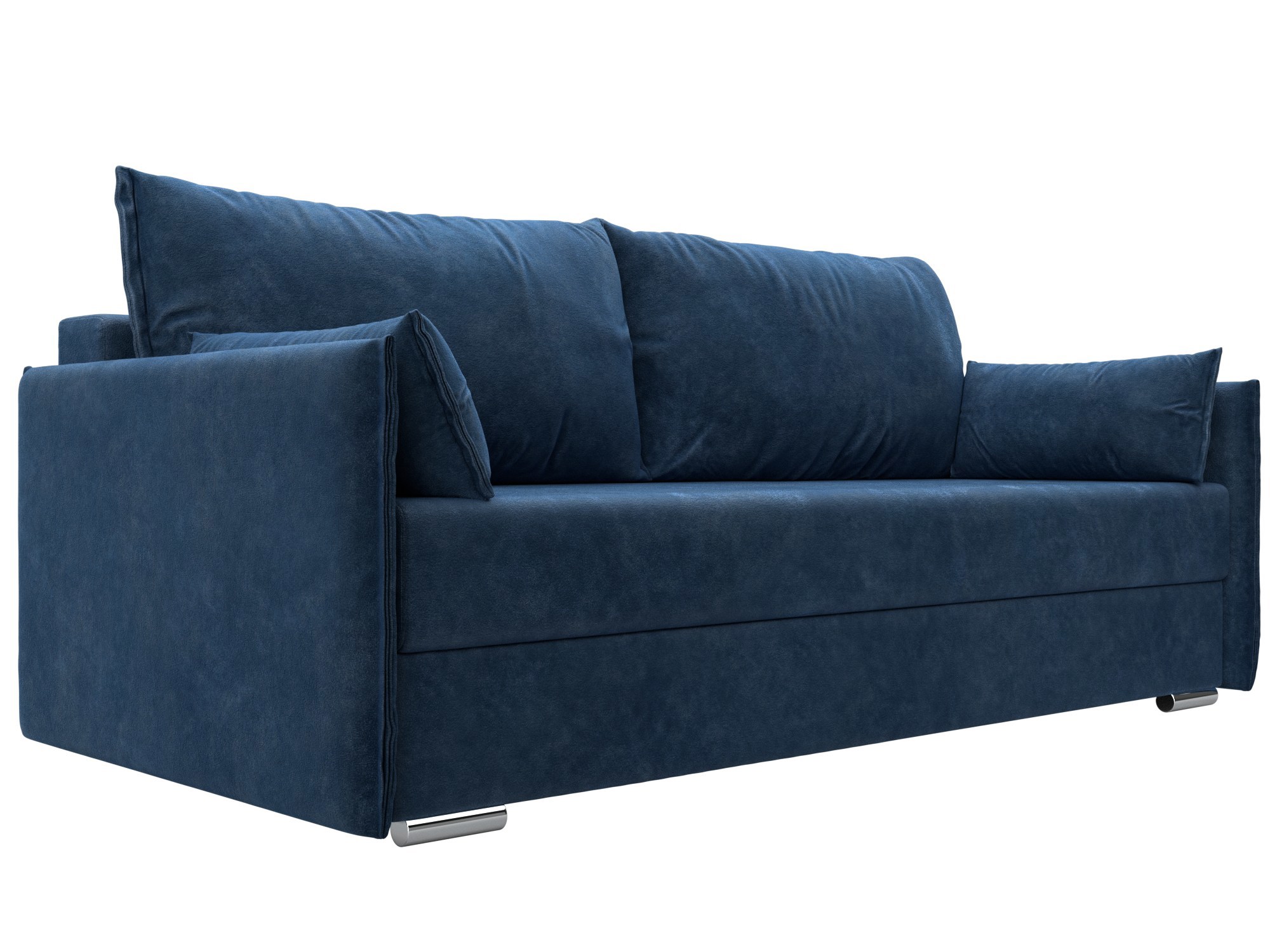 Изображение товара Диван раскладной Лига диванов Сайгон 203x90x105 см велюр синий Россия