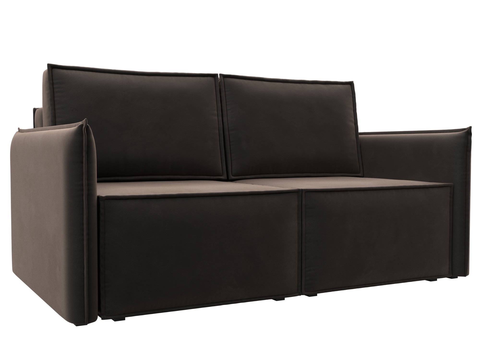 Изображение товара Диван раскладной Лига диванов 159x94x108 см велюр цвет коричневый