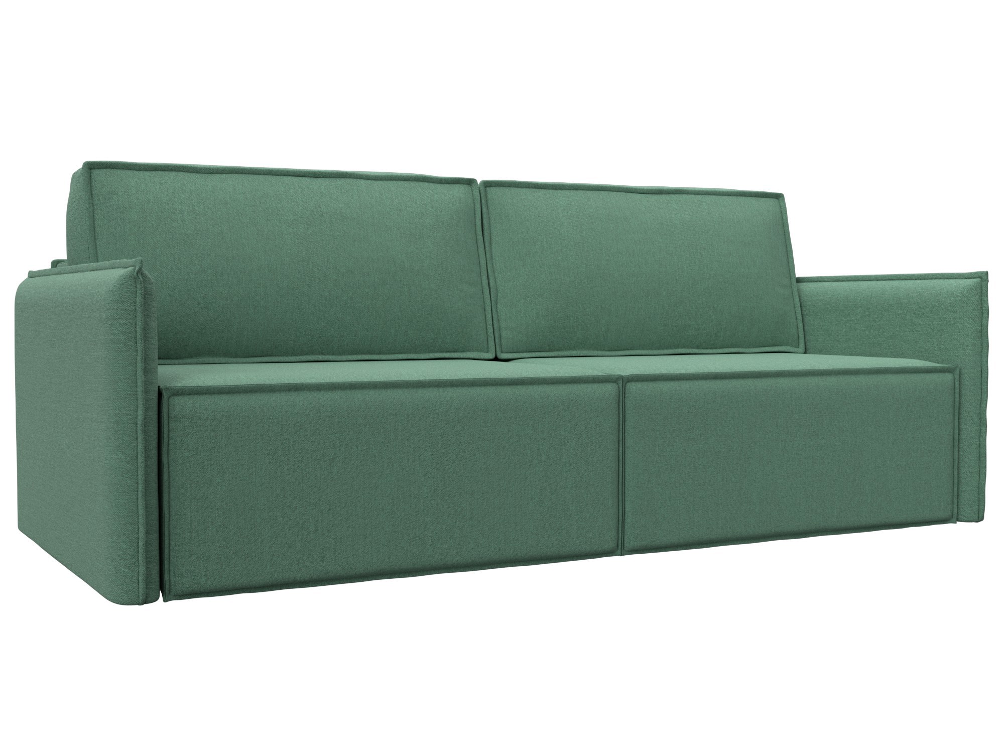 Изображение товара Диван раскладной Лига диванов 220x100x120 см рогожка цвет амур 11 зеленый