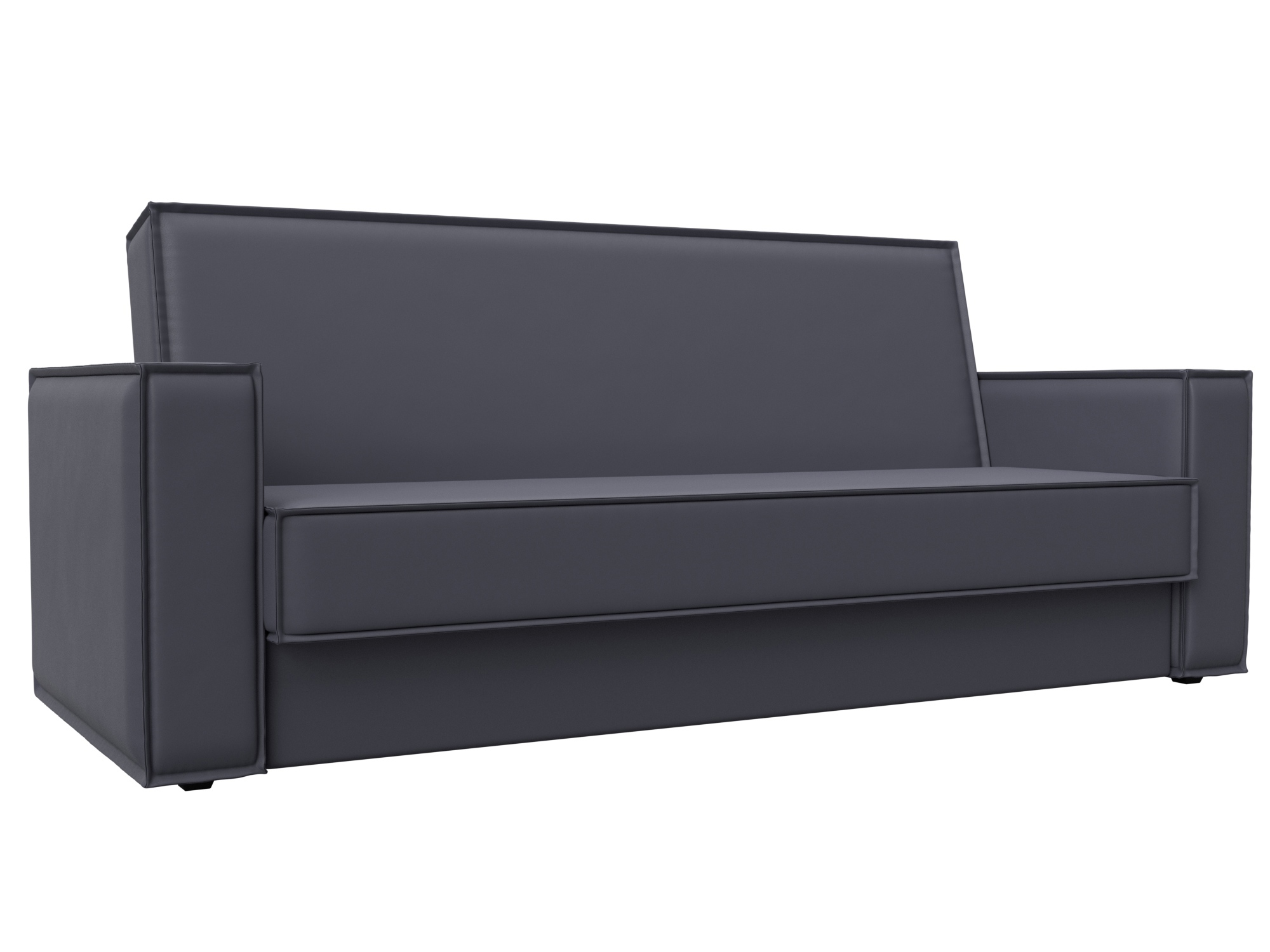 Изображение товара Диван раскладной Куба из эко-кожи с ящиком и механизмом книжка 214x90x81 см