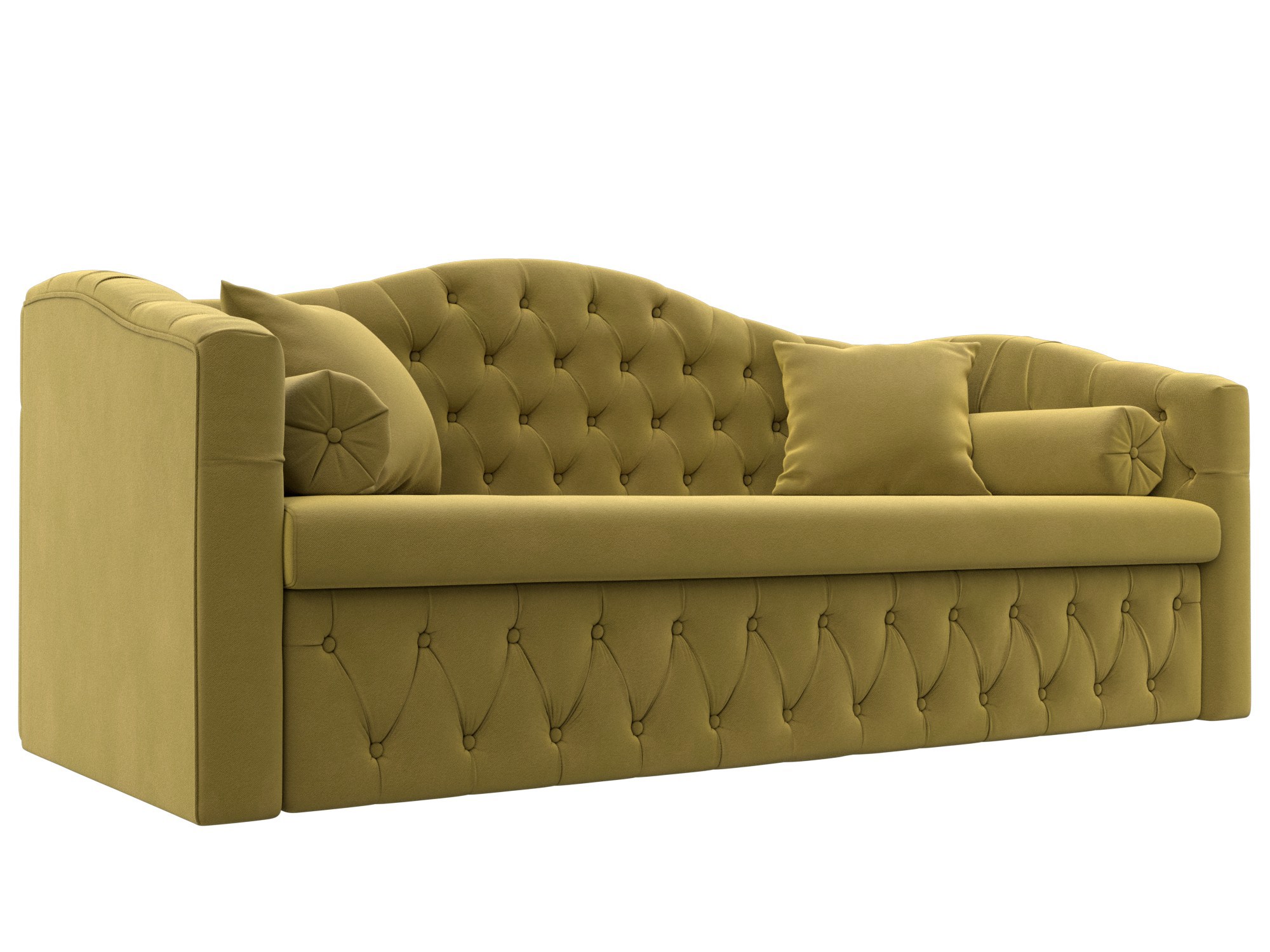 Изображение товара Диван раскладной Лига диванов 210x102x86 см вельвет цвет желтый