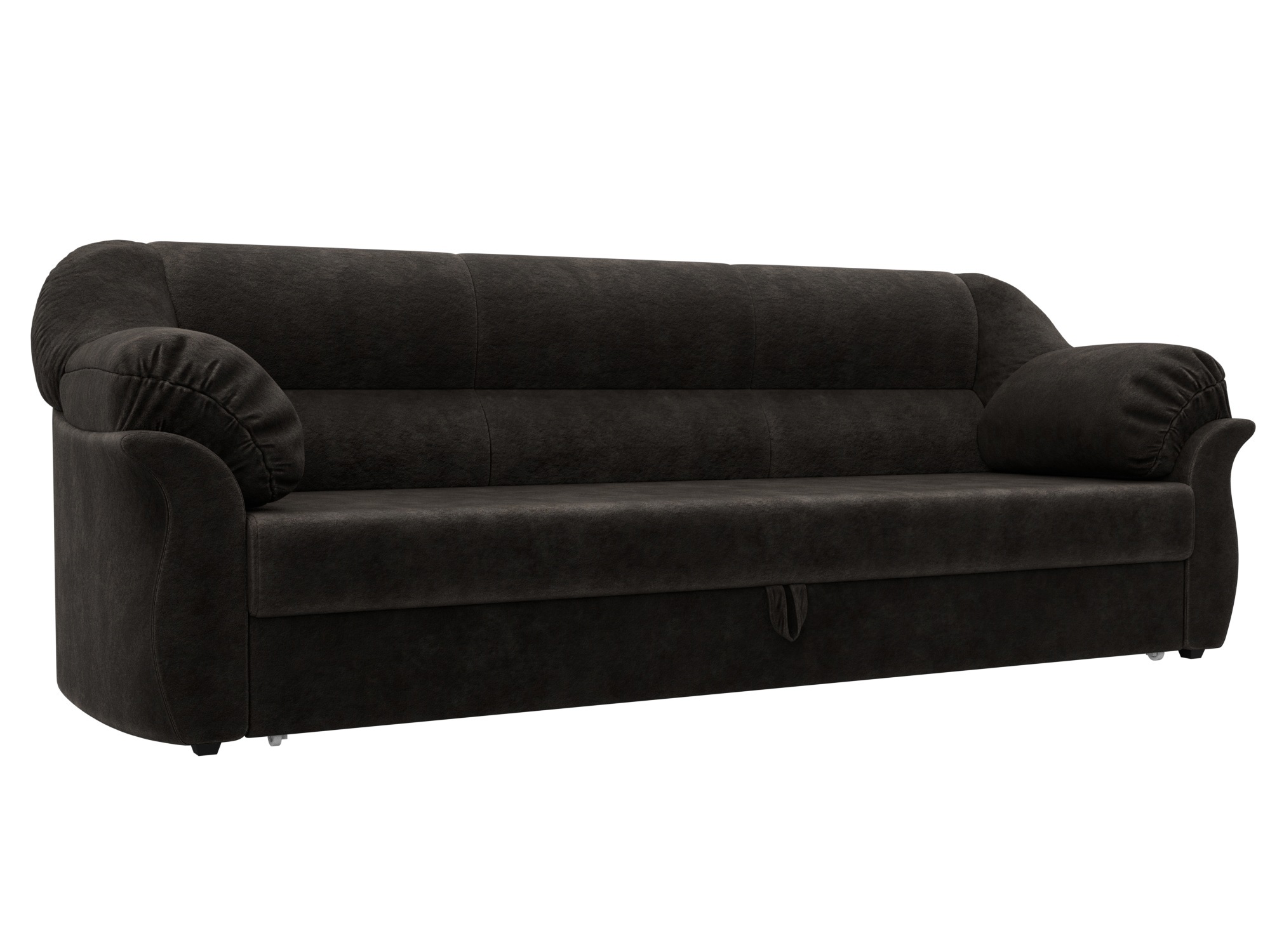 Изображение товара Диван раскладной Лига диванов Карнелла 230x94x93 см велюр коричневый