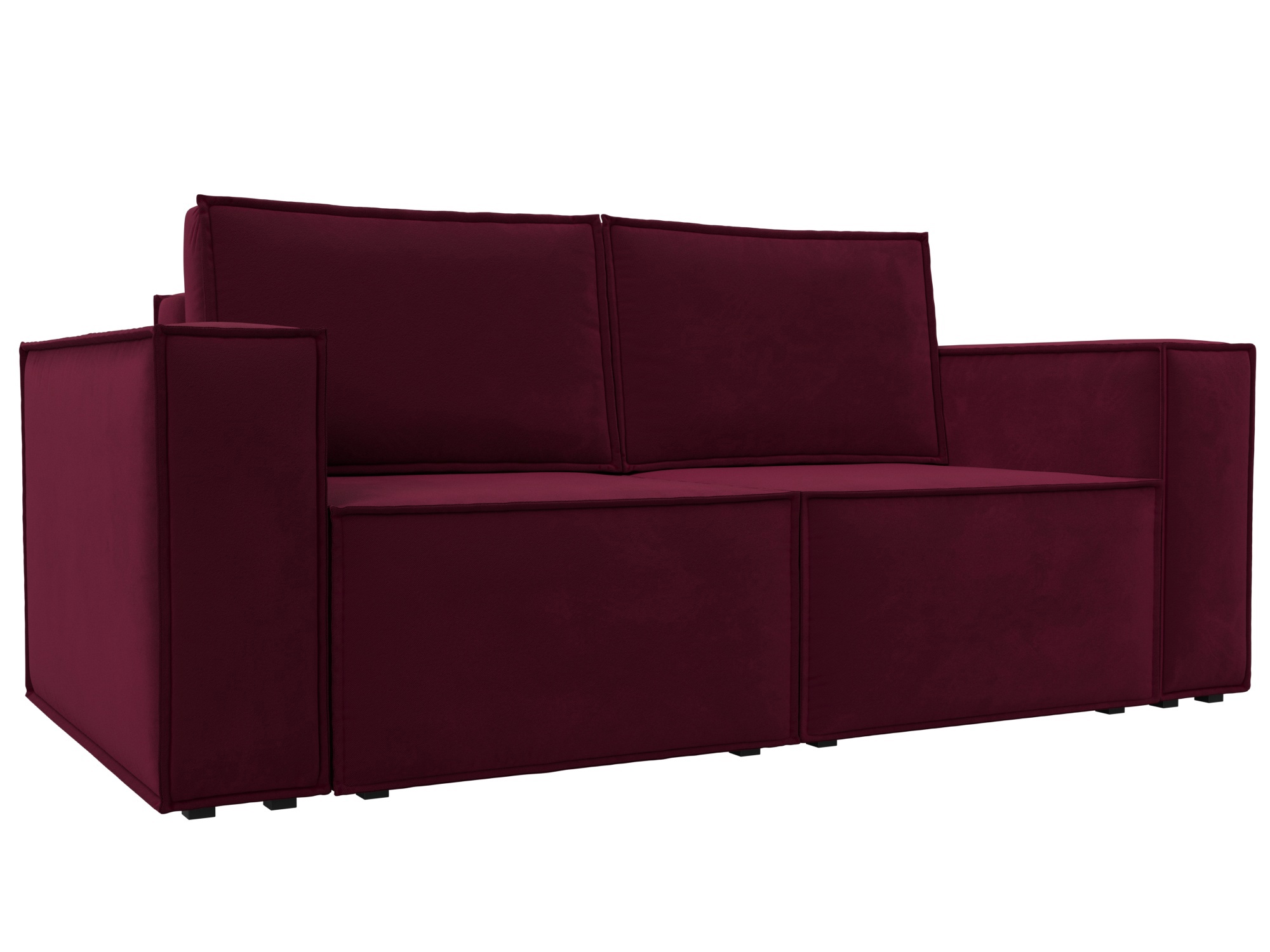 Изображение товара Диван раскладной Лига диванов 180x94x108 см вельвет цвет бордовый