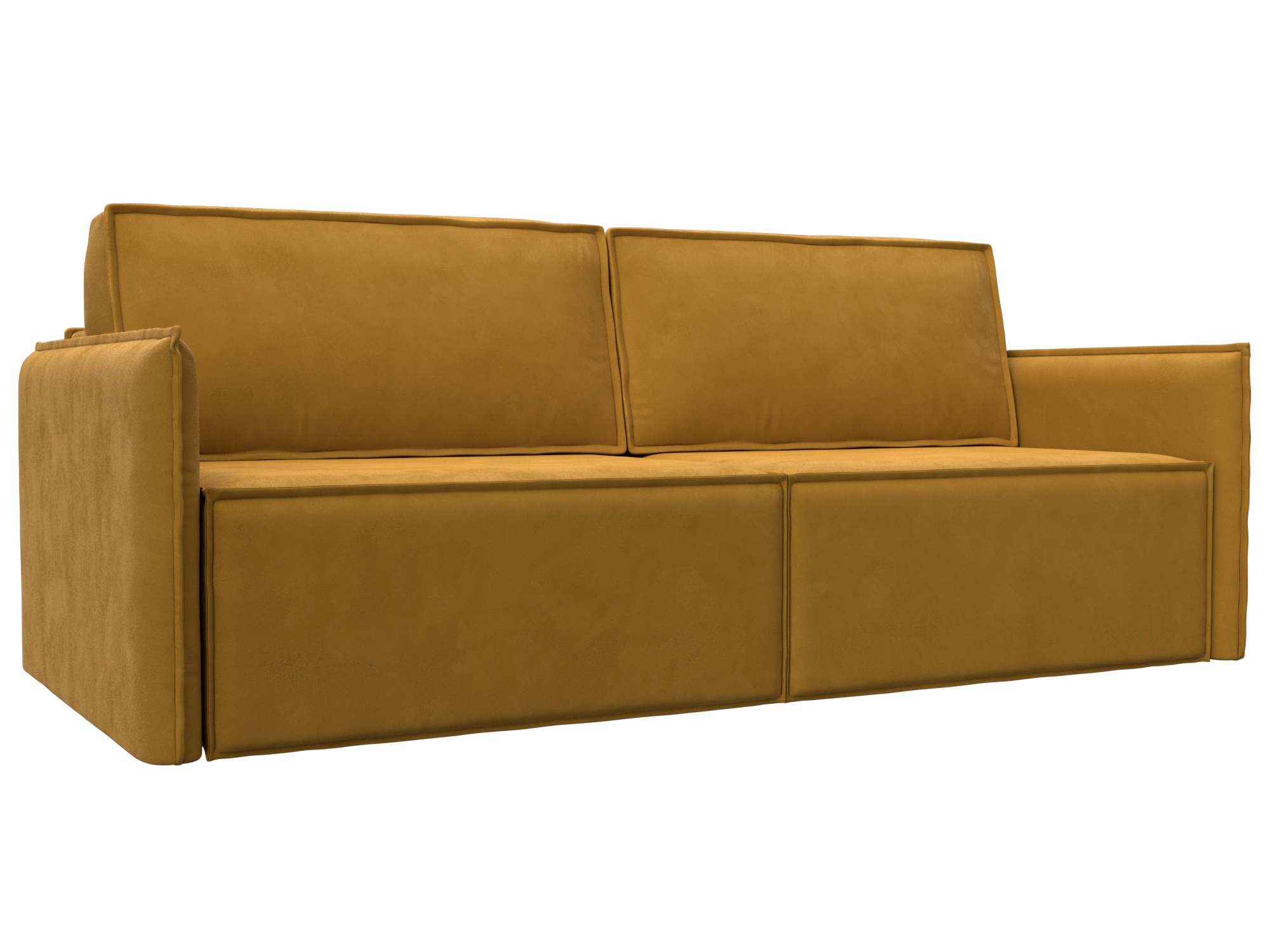 Изображение товара Диван раскладной Лига диванов Либерти 220x120см Velur желтый