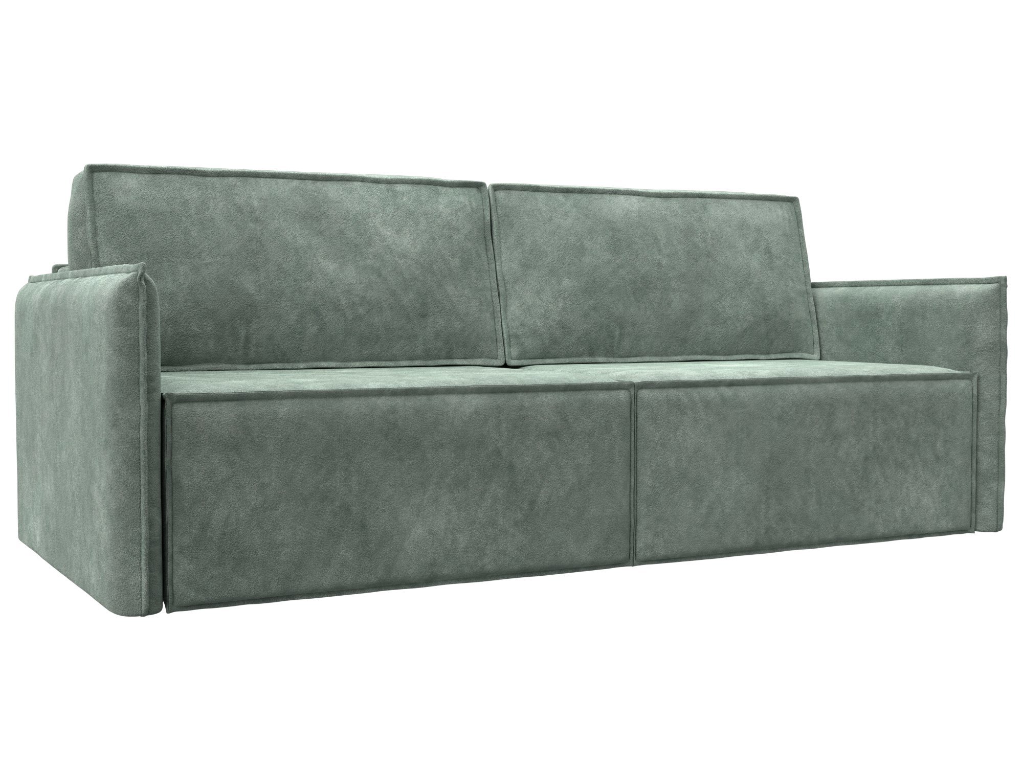 Изображение товара Диван раскладной Лига диванов Либерти 220x120x100 см велюр зеленый