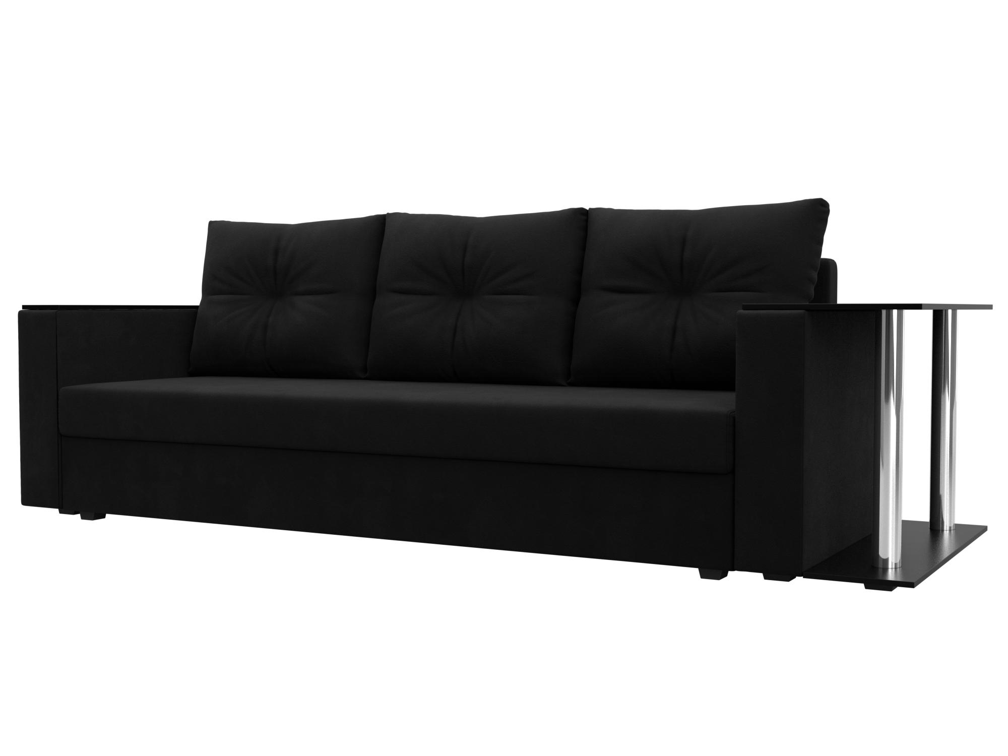 Изображение товара Диван раскладной Лига диванов 112486R спб черный Еврокнижка