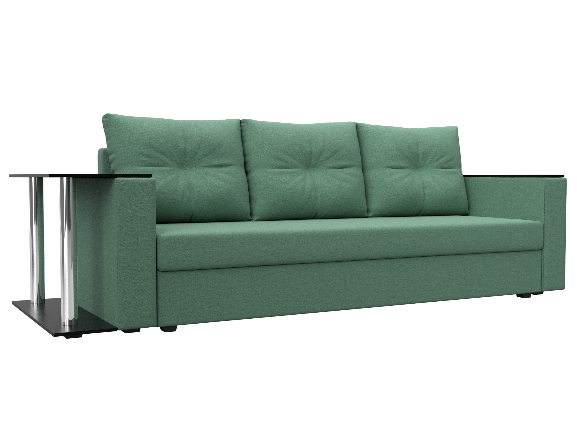 Изображение товара Диван раскладной Лига диванов 126160L_спб 230x90x80 см зеленый