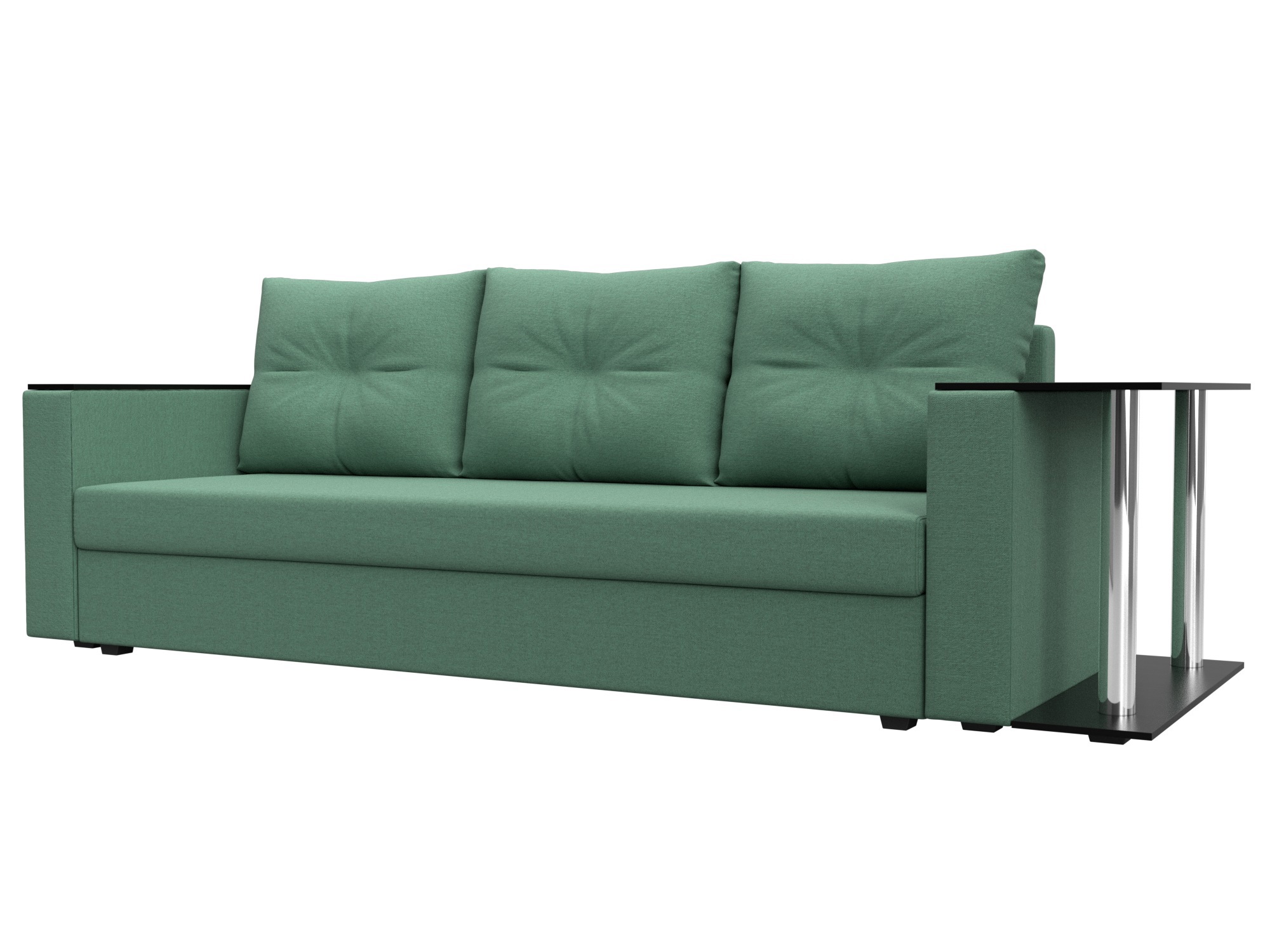 Изображение товара Диван раскладной Лига диванов 126160_спб 230x90x80 см зеленый Россия