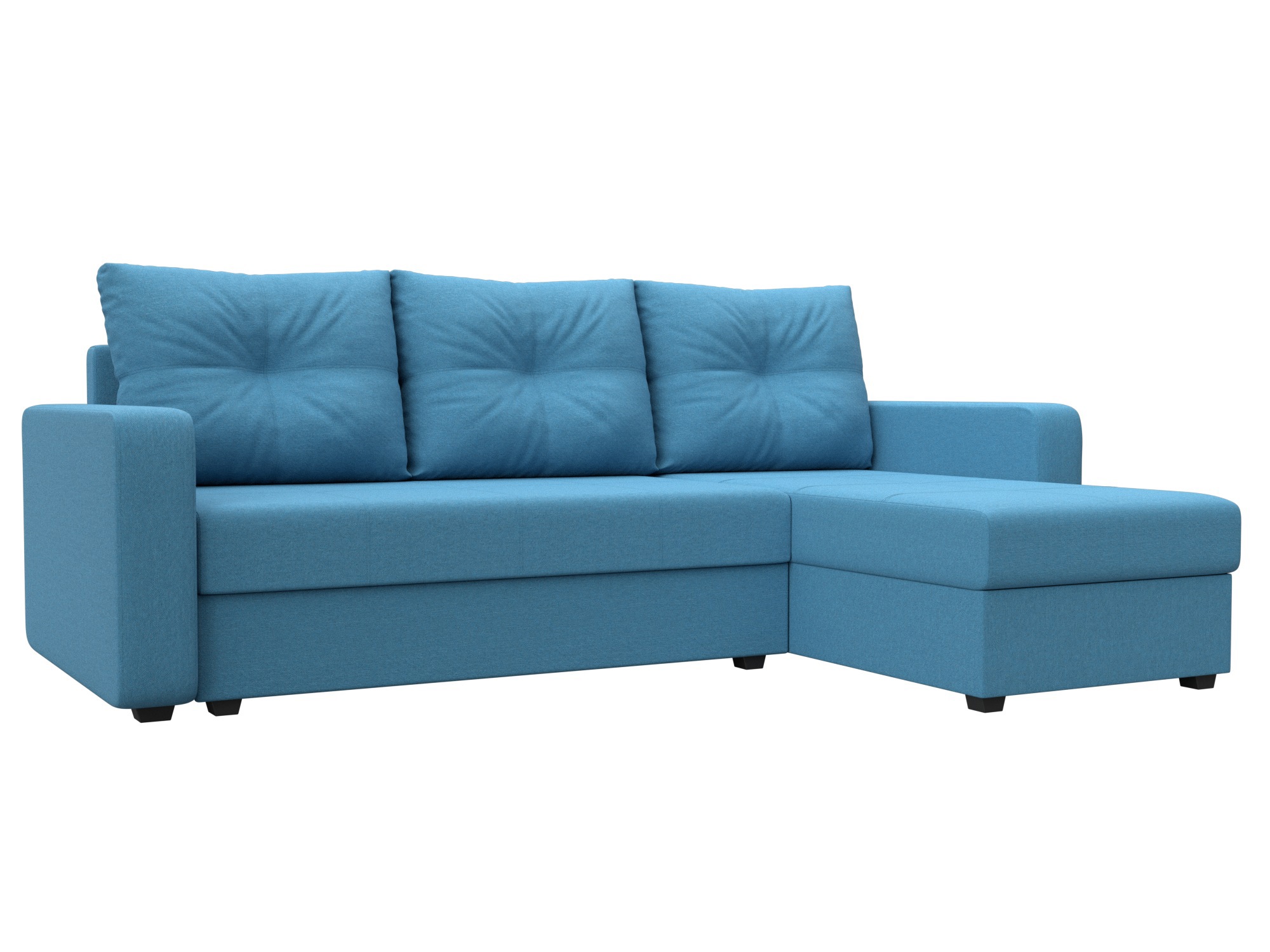 Изображение товара Диван раскладной Лига диванов Ливерпуль Лайт 226x85x140 см с ящиками и механизмом еврокнижка