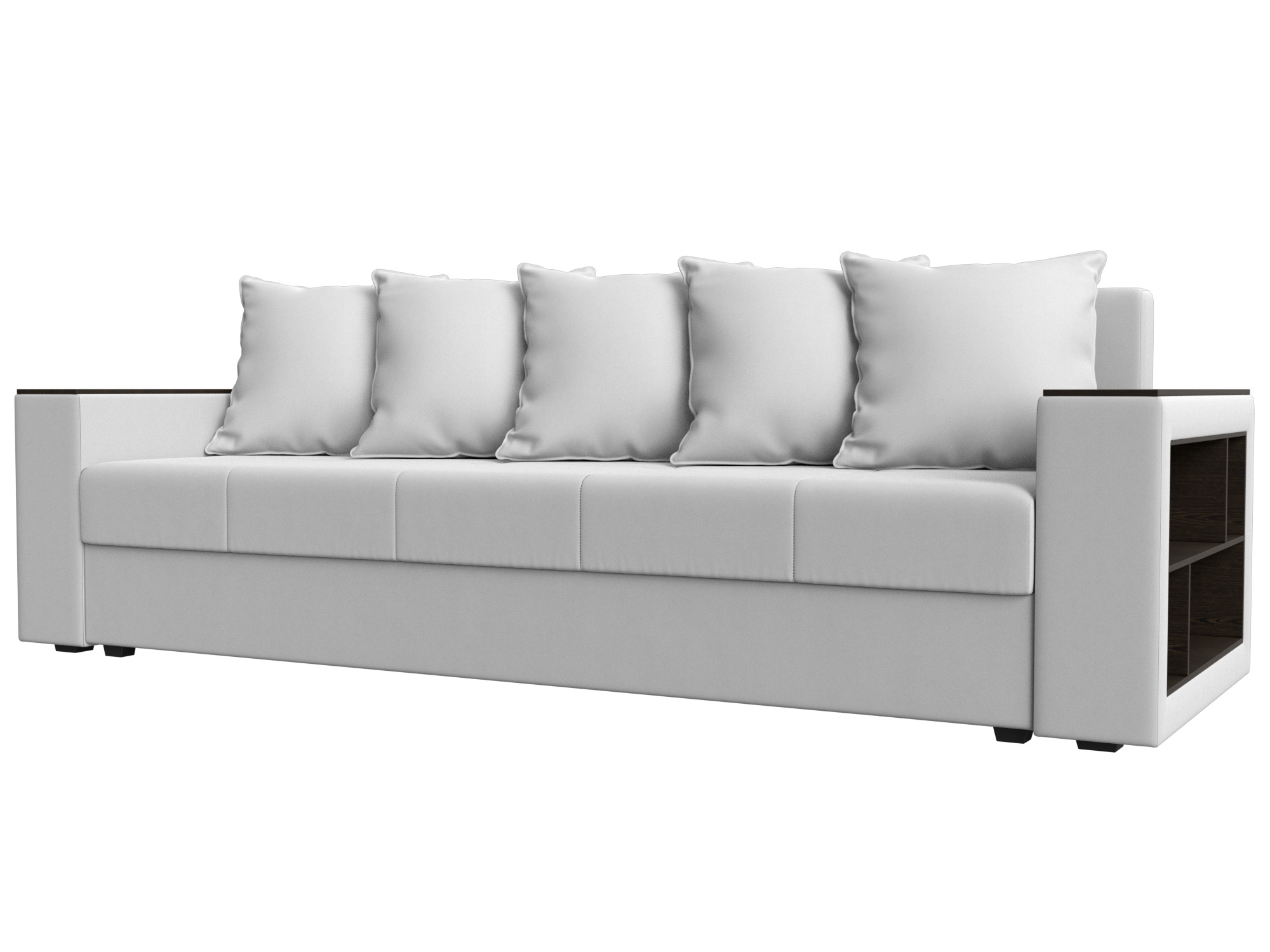 Изображение товара Диван раскладной Лига диванов 114335_спб 230x90x80 см эко-кожа белый