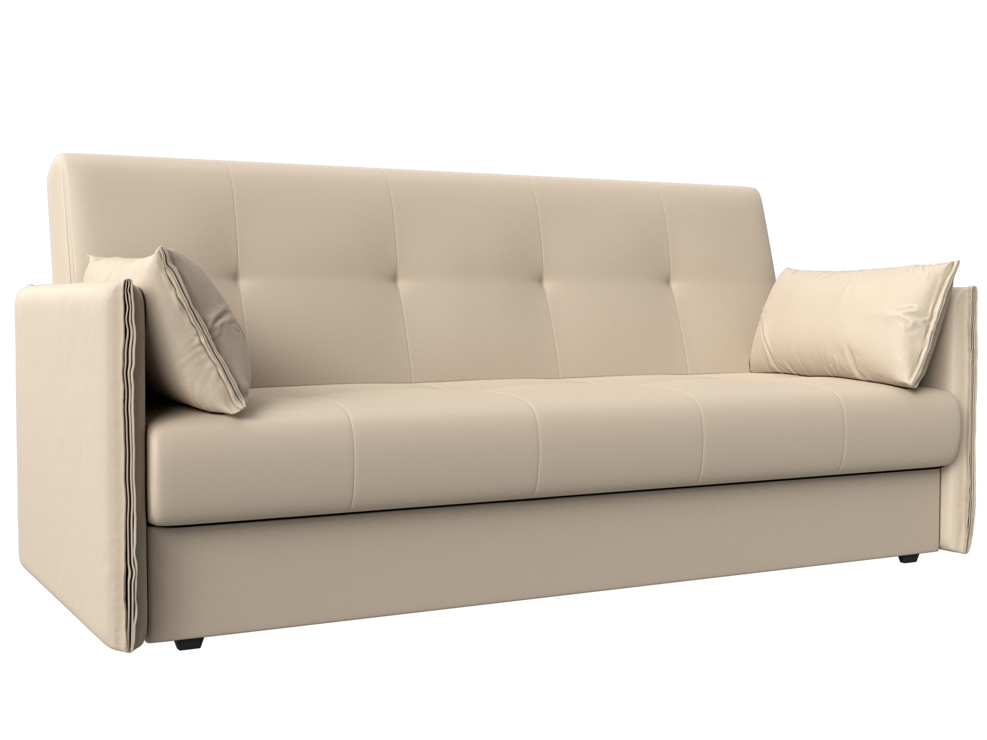 Изображение товара Диван раскладной Лига диванов 192x90x83 см эко-кожа цвет бежевый