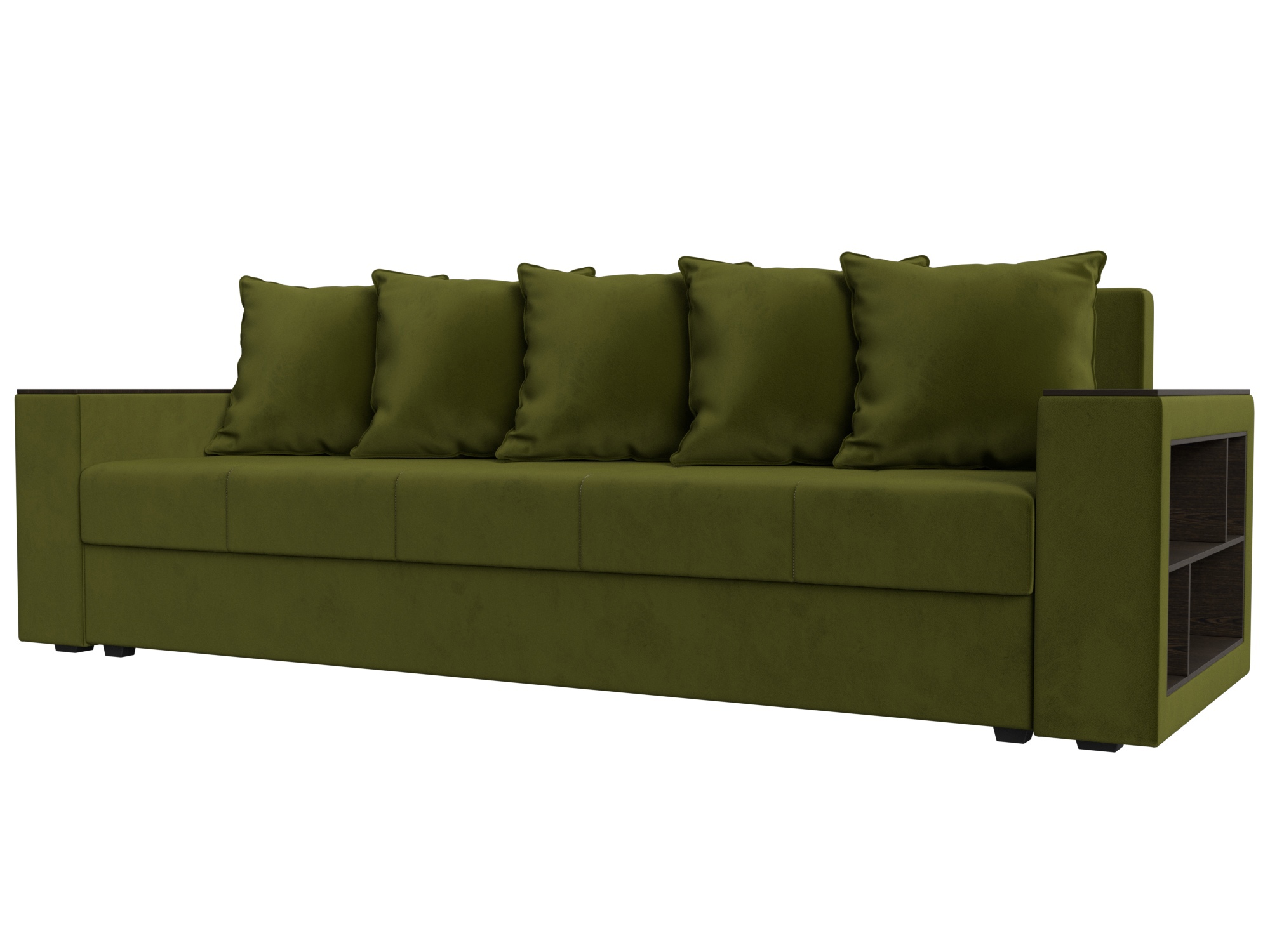 Изображение товара Диван раскладной Лига диванов Дубай Лайт зеленый 230x90 см