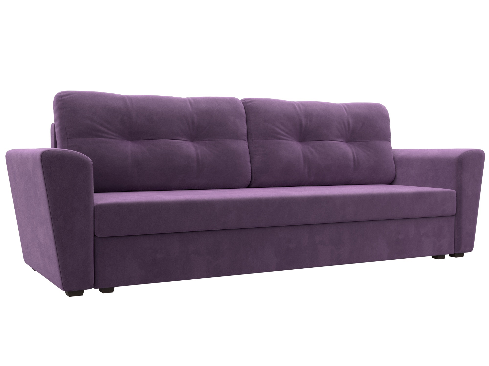 Изображение товара Диван раскладной Лига диванов 112440_спб 230x90x80 см вельвет цвет сиреневый