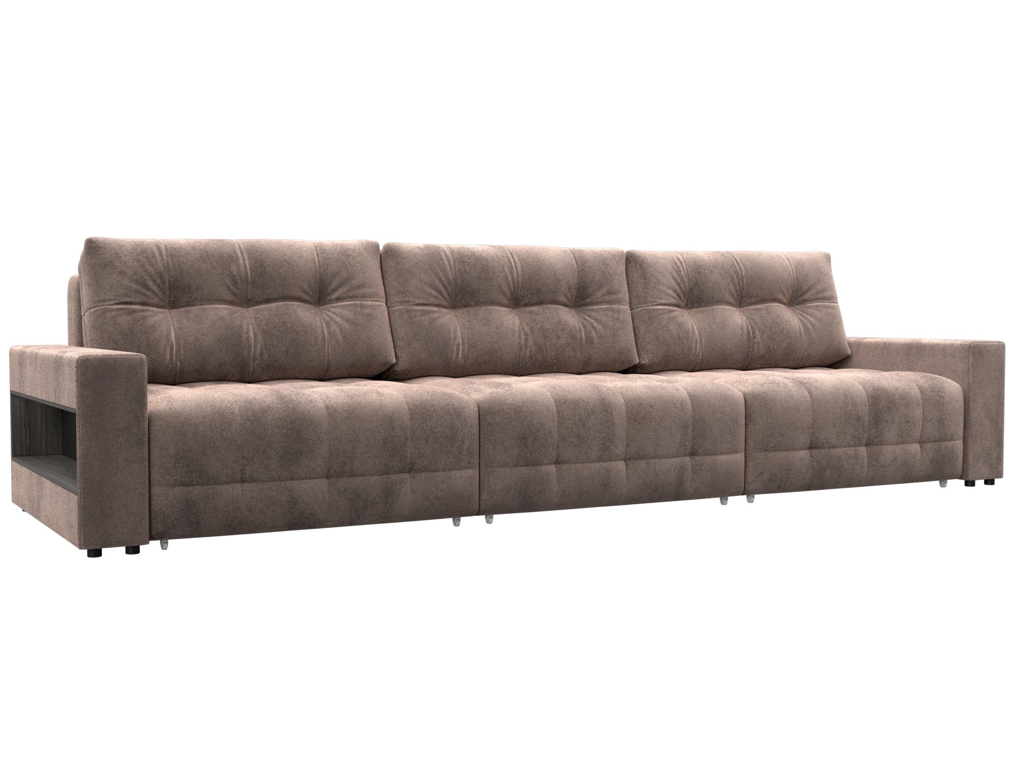 Изображение товара Диван раскладной Лига диванов 331x90x105 см велюр цвет tower 05 бежевый