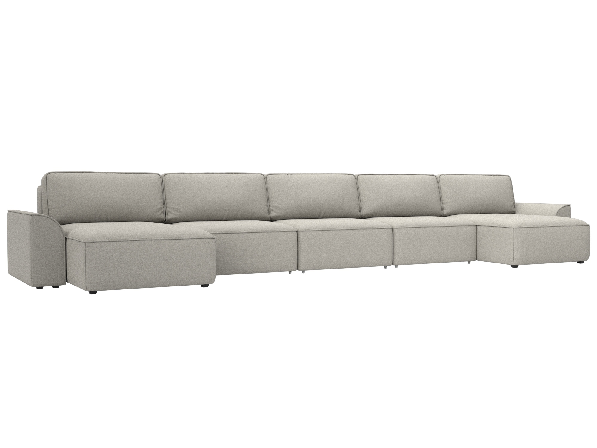 Изображение товара Диван раскладной Лига-048 МегаЛонг с ящиками 530x90x160 см бежевый