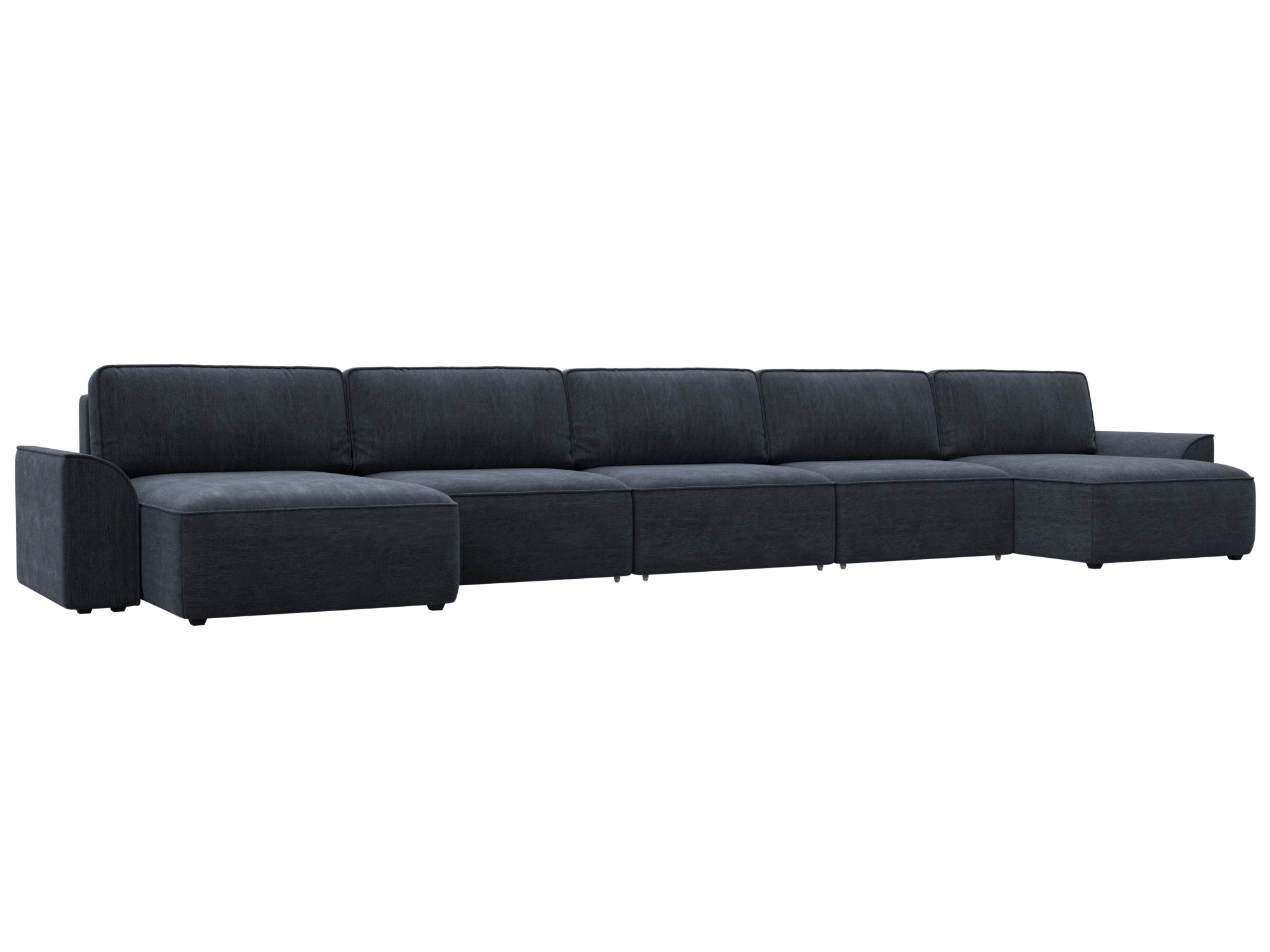 Изображение товара Диван раскладной Лига диванов 530x90x160 см шенилл цвет rimini 14 темно-серый