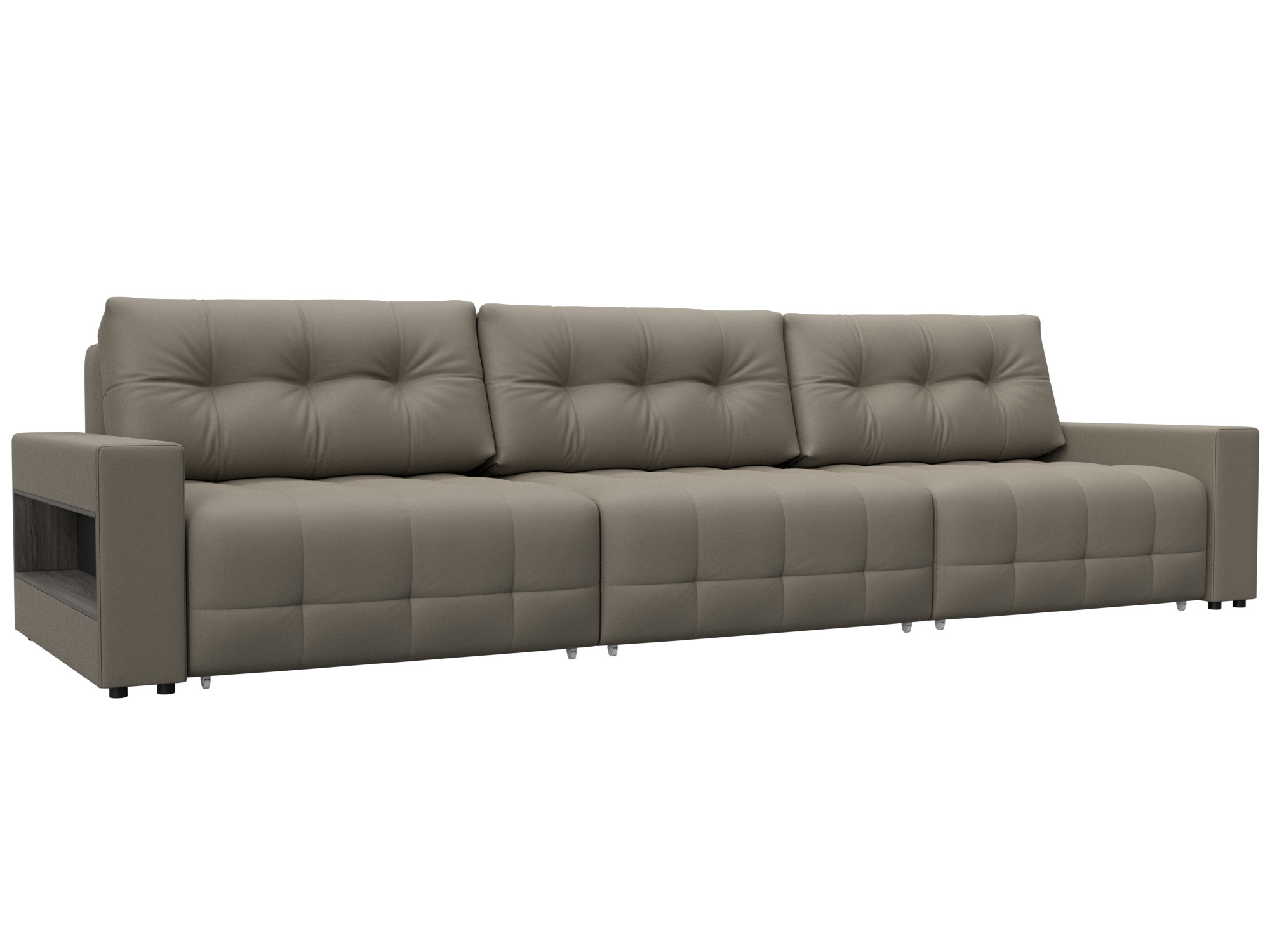 Изображение товара Диван раскладной Лига диванов 331x90x105 см эко-кожа цвет grifon 04 бежевый