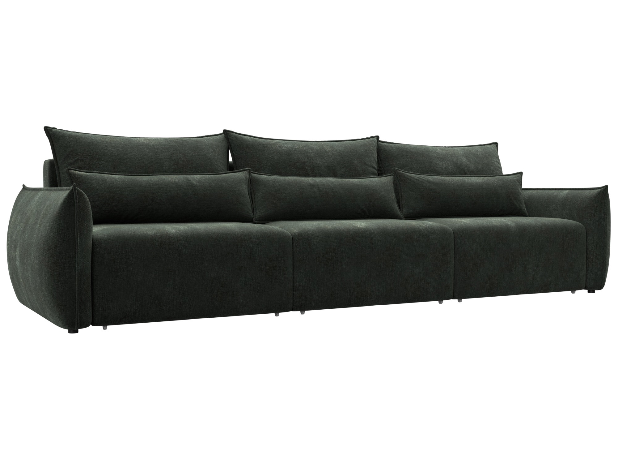 Изображение товара Диван раскладной Лига диванов 322x96x104 см шенилл цвет rimini 09 зеленый