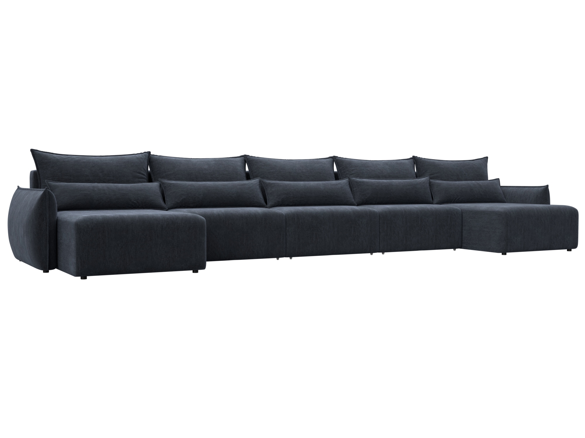 Изображение товара Диван раскладной Лига диванов 518x96x160 см шенилл цвет rimini 14 темно-серый