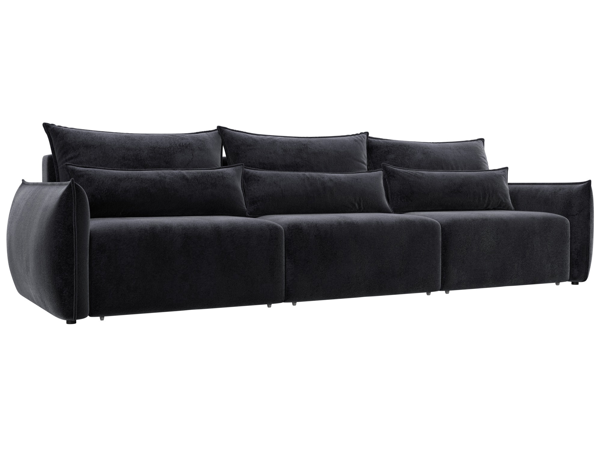 Изображение товара Диван раскладной Лига диванов 322x96x104 см велюр темно-серый