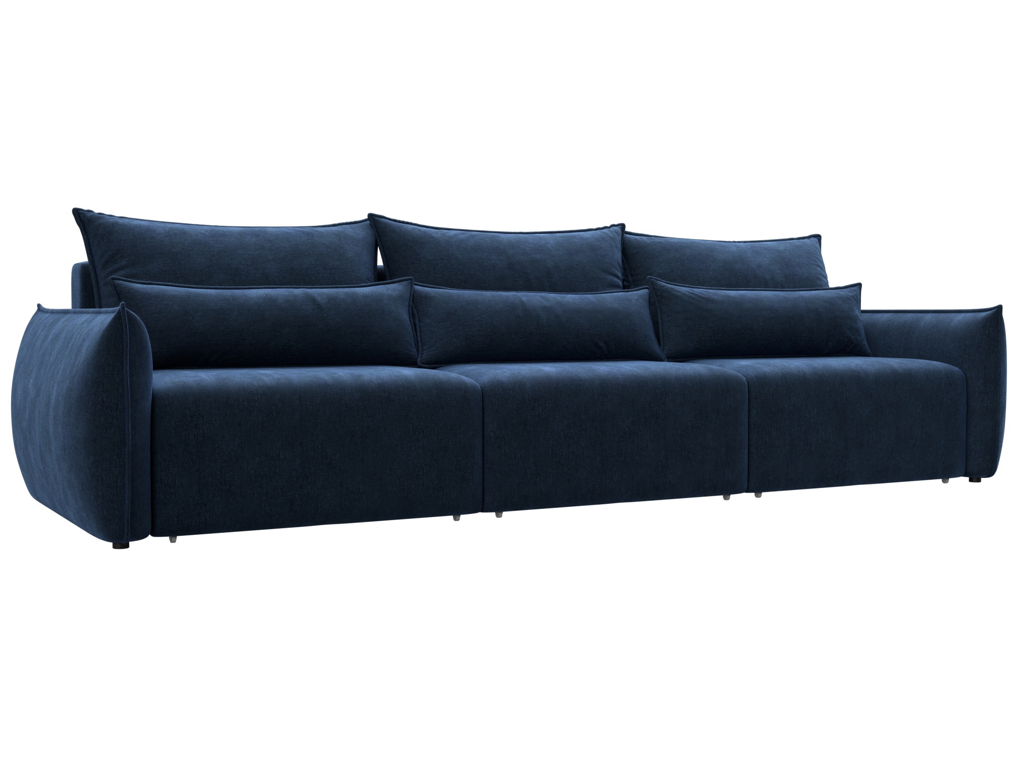 Изображение товара Диван раскладной Лига диванов 322x96x104 см шенилл цвет rimini 10 синий