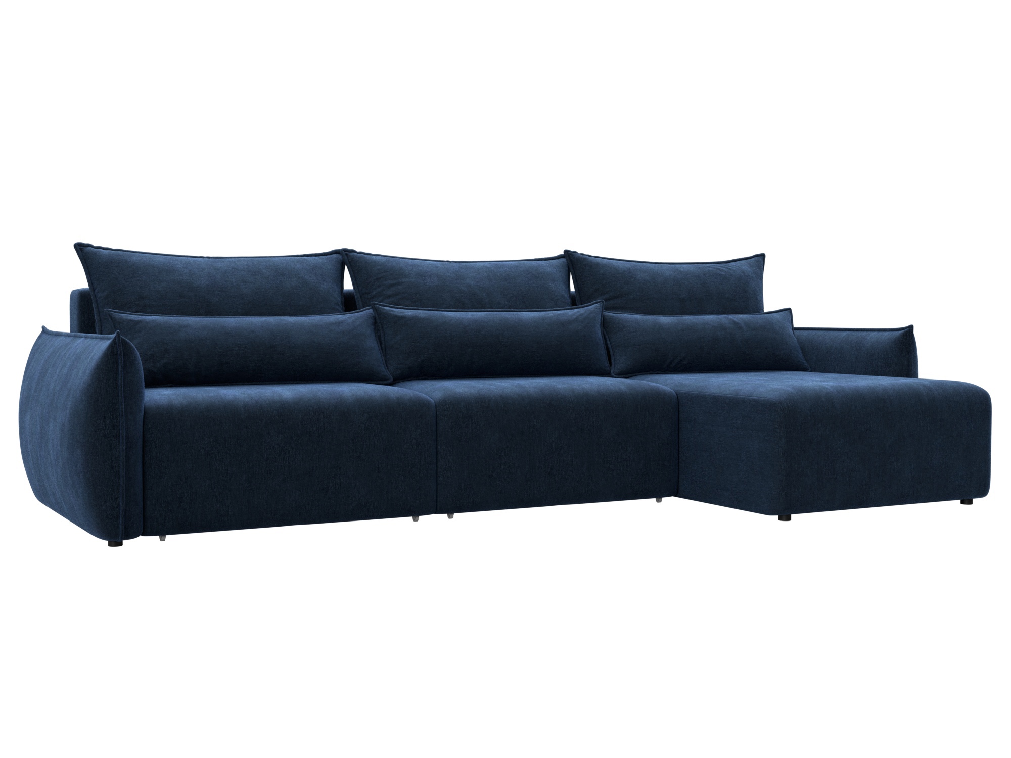 Изображение товара Диван раскладной Лига диванов 322x96x160 см шенилл цвет rimini 10 синий