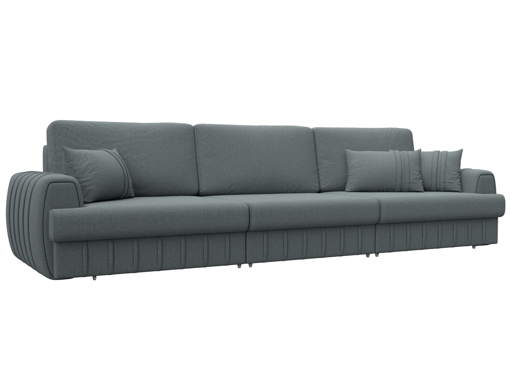 Изображение товара Диван раскладной Лига-057 НПБ Лонг, серый, 336x92x106 см