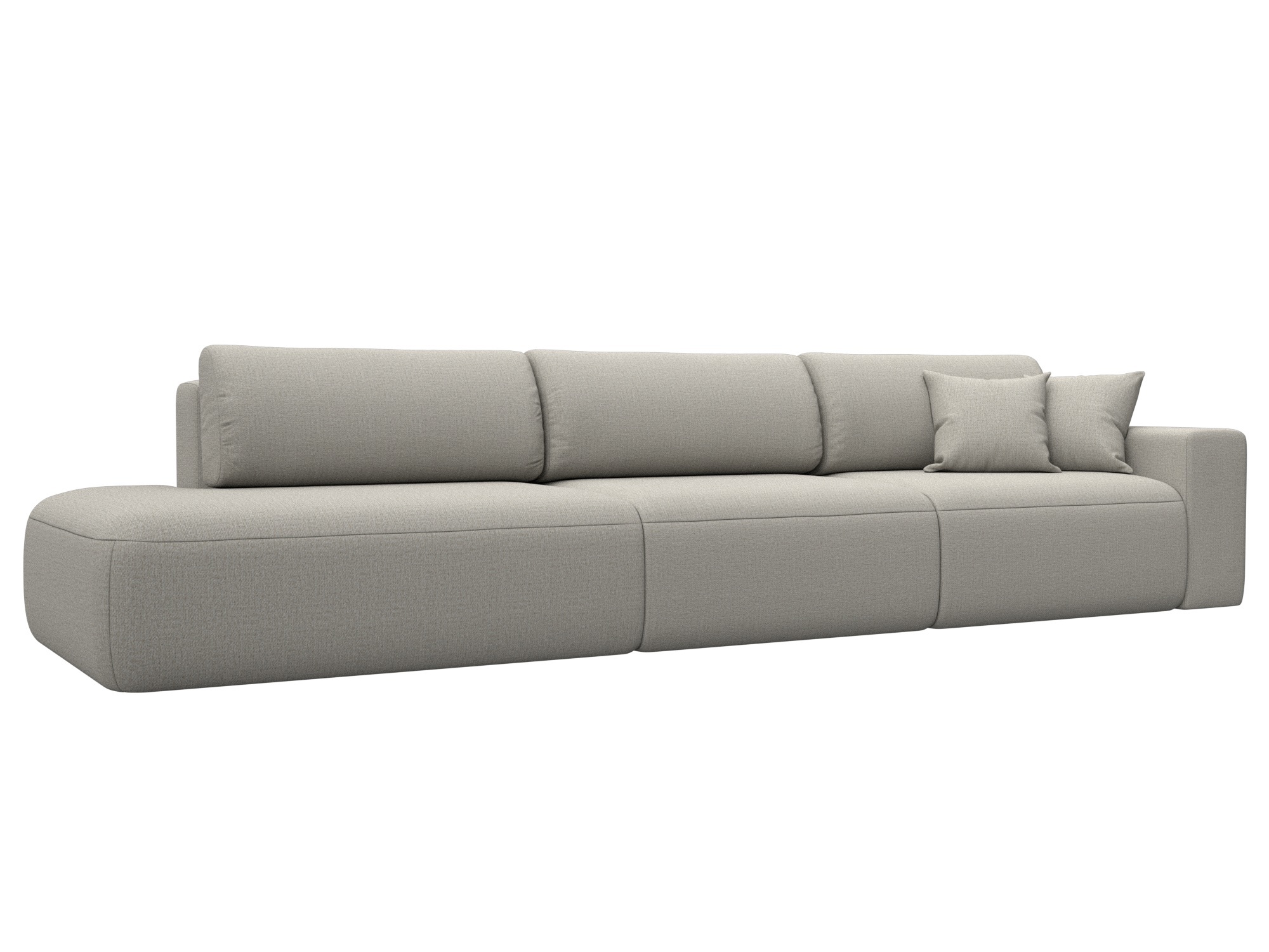 Изображение товара Диван раскладной Лига диванов 124741_спб бежевый современный с ящиками