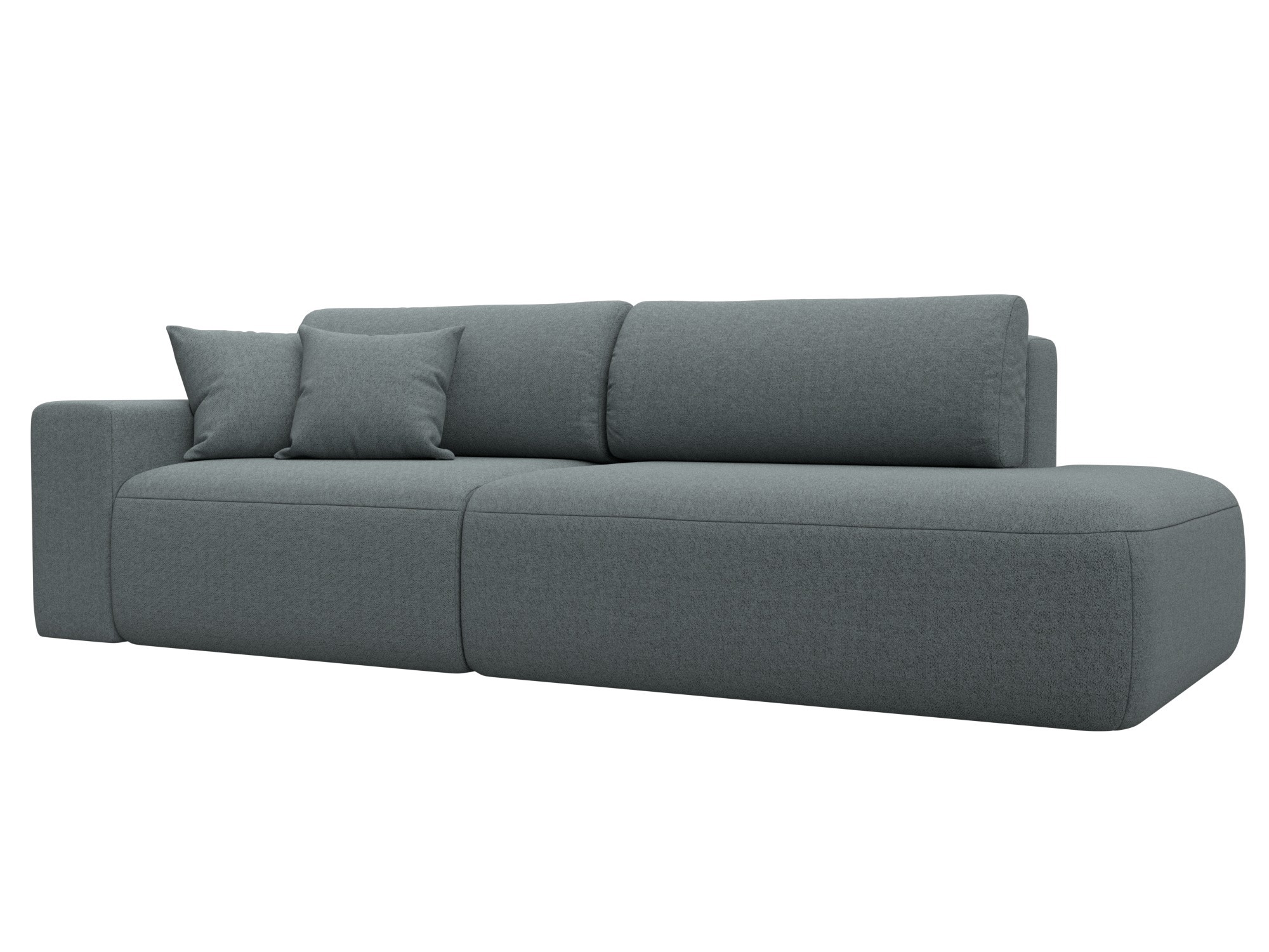 Изображение товара Диван раскладной Лига диванов 124221L спб 267x84x111 см серый рогожка