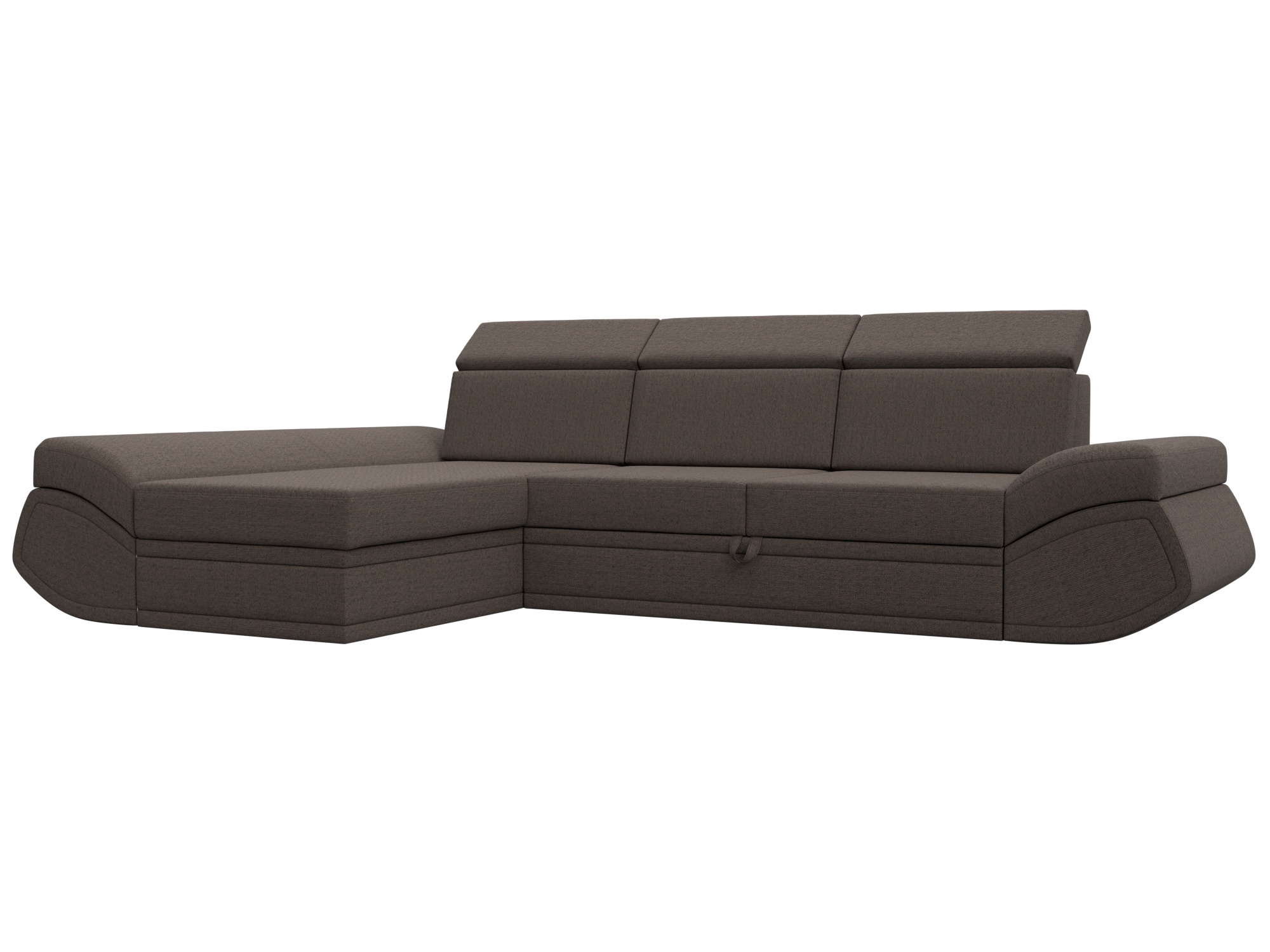 Изображение товара Диван раскладной Лига диванов 125991L_спб 318x88x192 см коричневый