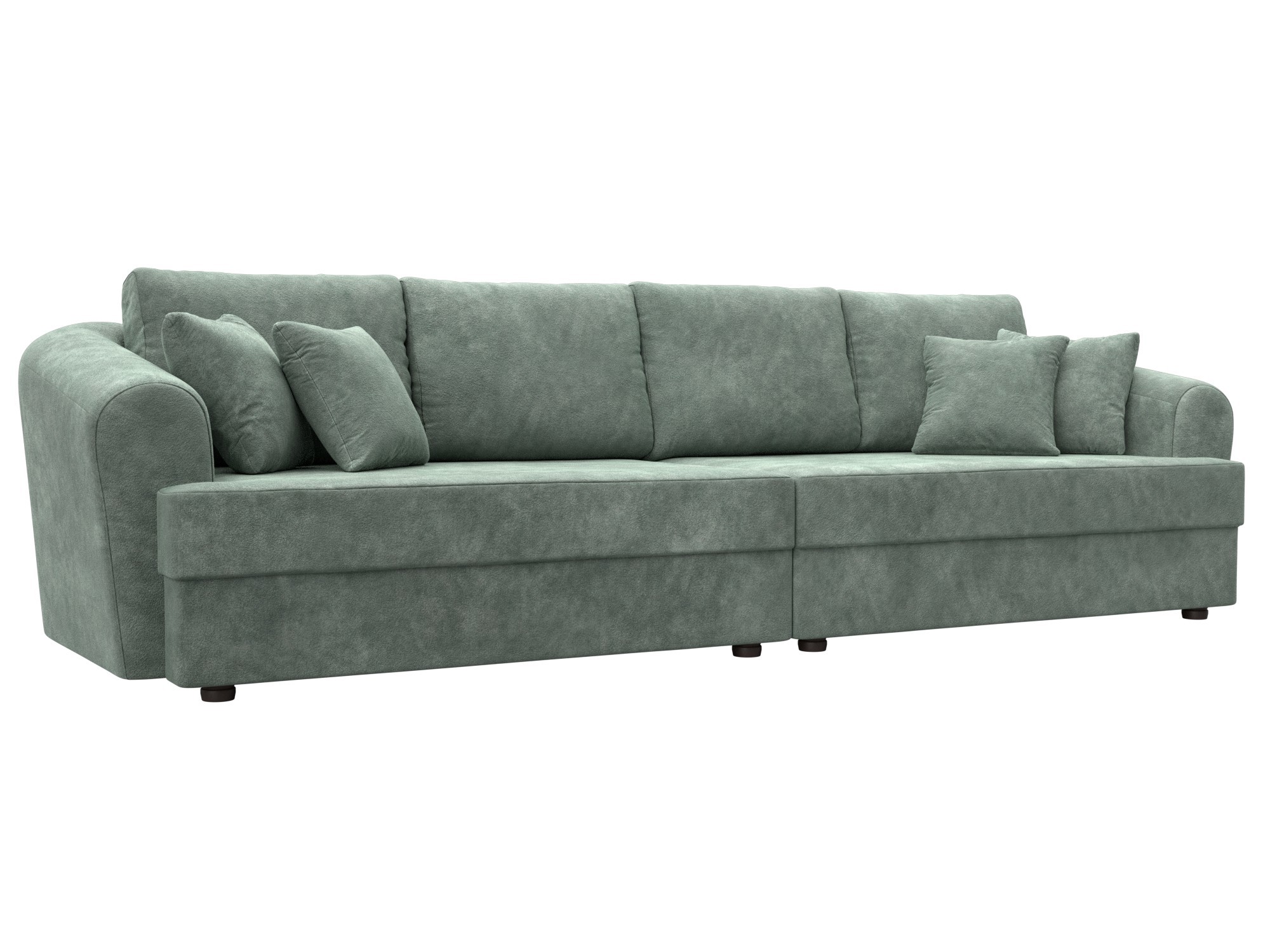 Изображение товара Диван раскладной Лига диванов 320x88x106 см велюр зеленый классический дизайн