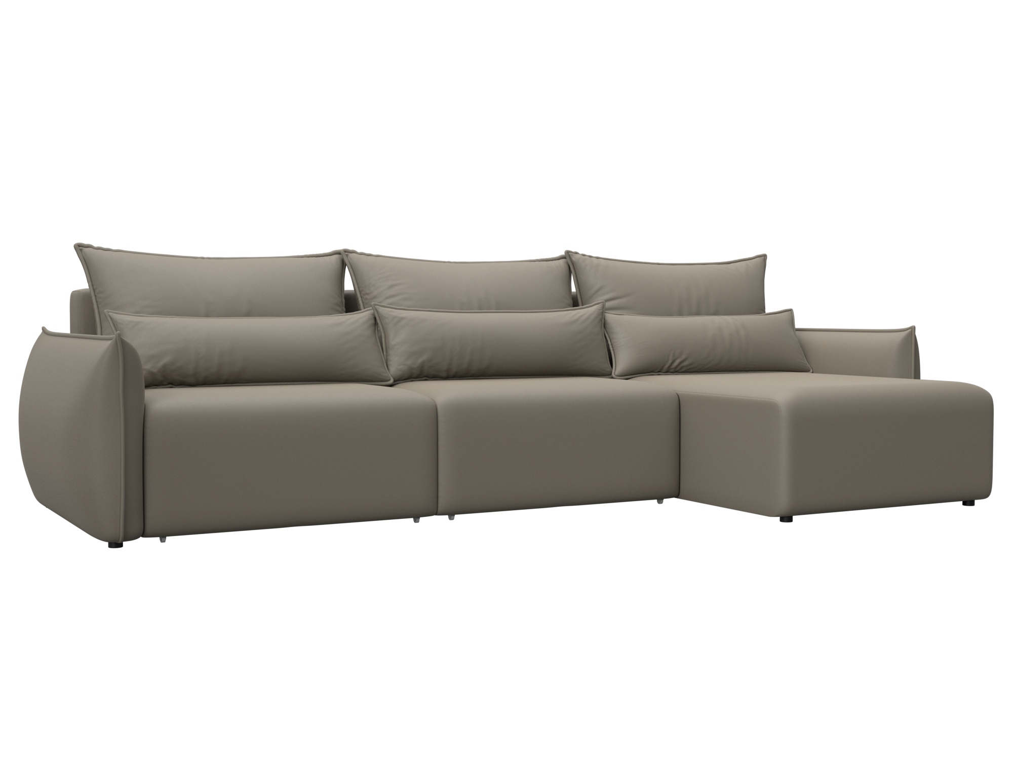 Изображение товара Диван раскладной Лига-051 НПБ Лонг с эко-кожей, угловой, 322x96x160 см