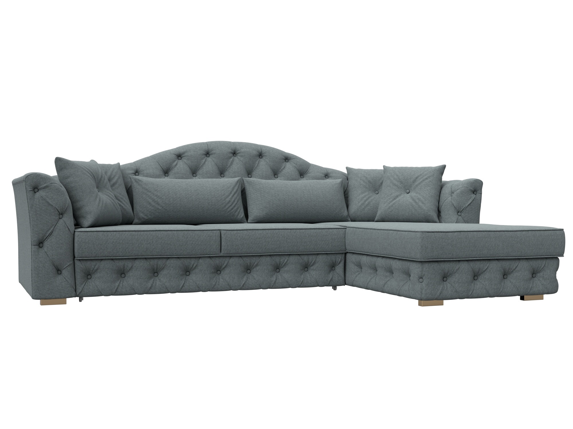 Изображение товара Диван раскладной Лига диванов Артис 250х97х181 см в стиле классика серый