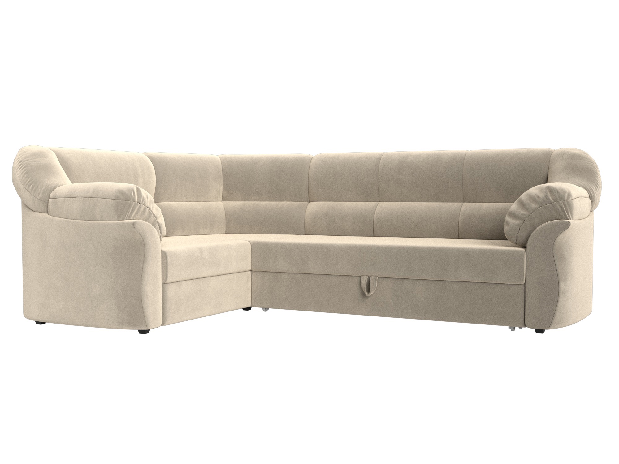 Изображение товара Диван раскладной Лига диванов 105889L_спб бежевый угловой механизам дельфин