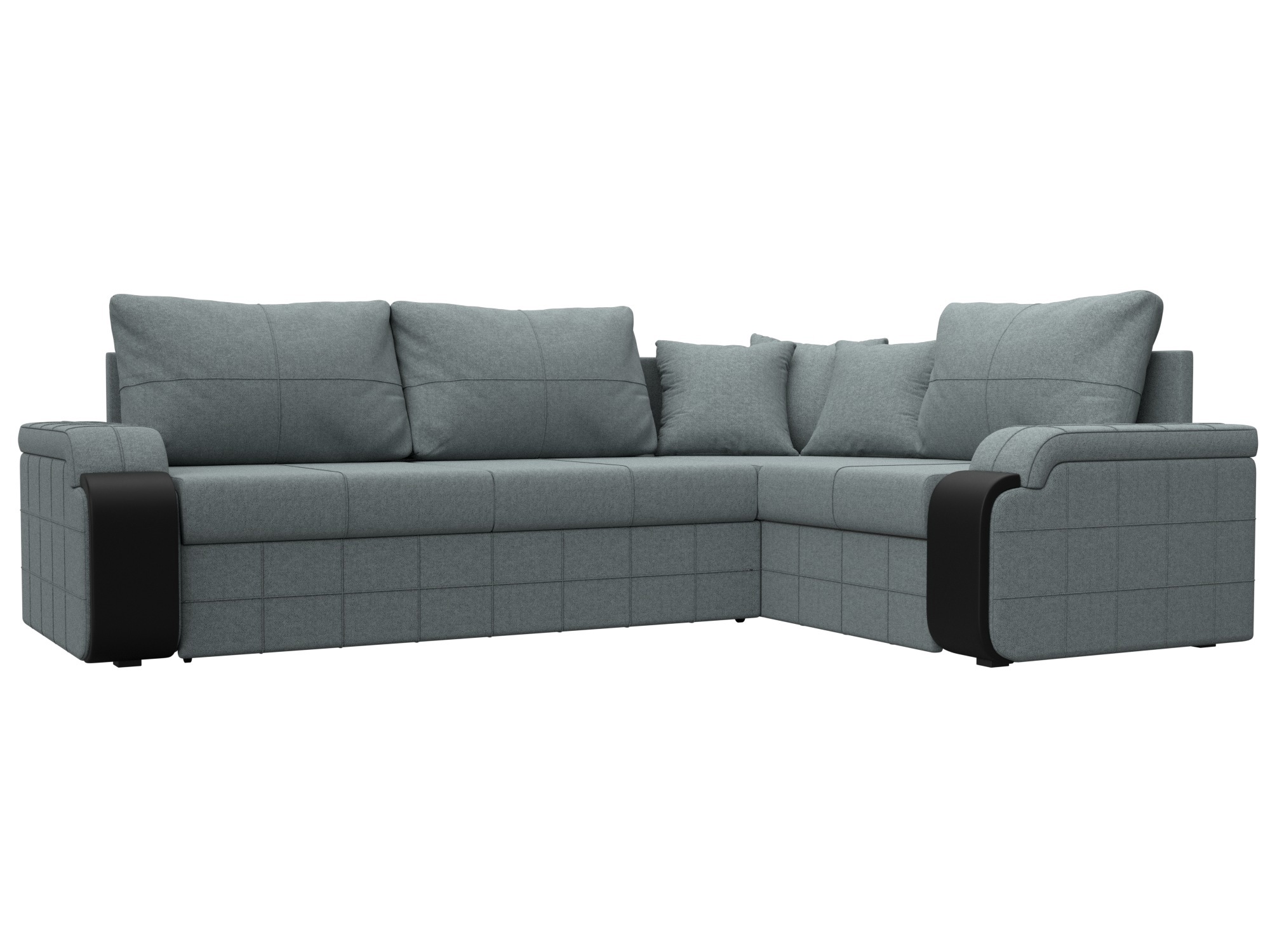 Изображение товара Диван раскладной Лига диванов 126003_спб 264x91x188 см серый