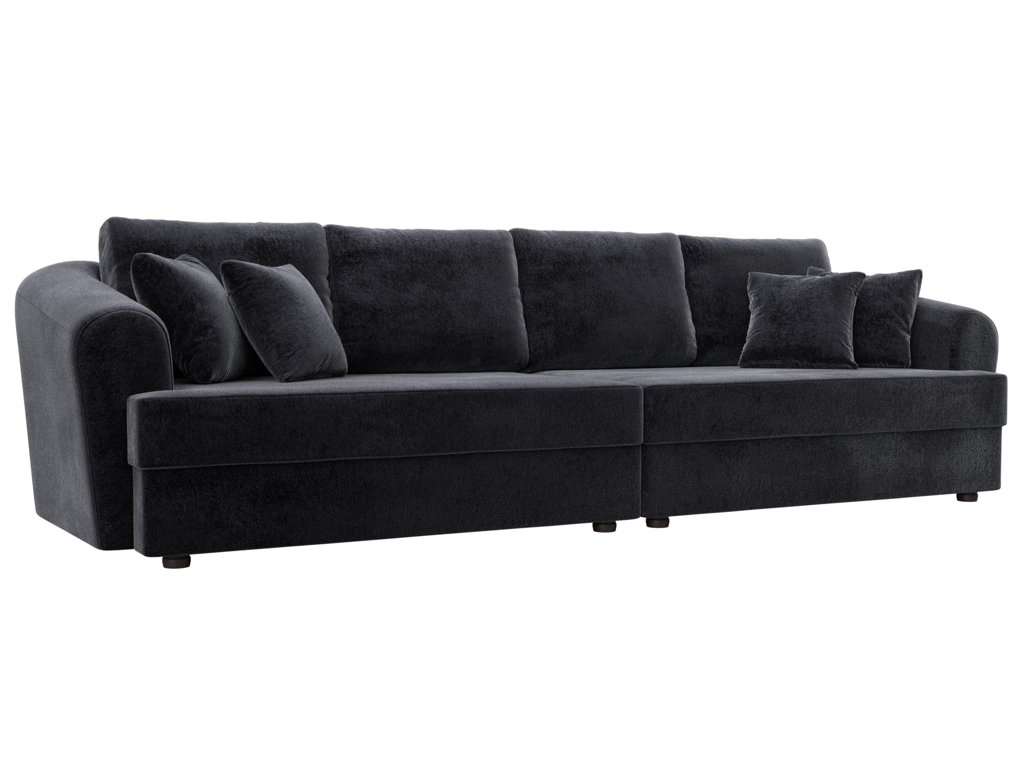 Изображение товара Диван раскладной Лига диванов Милтон 320x88x106 см велюр темно-серый