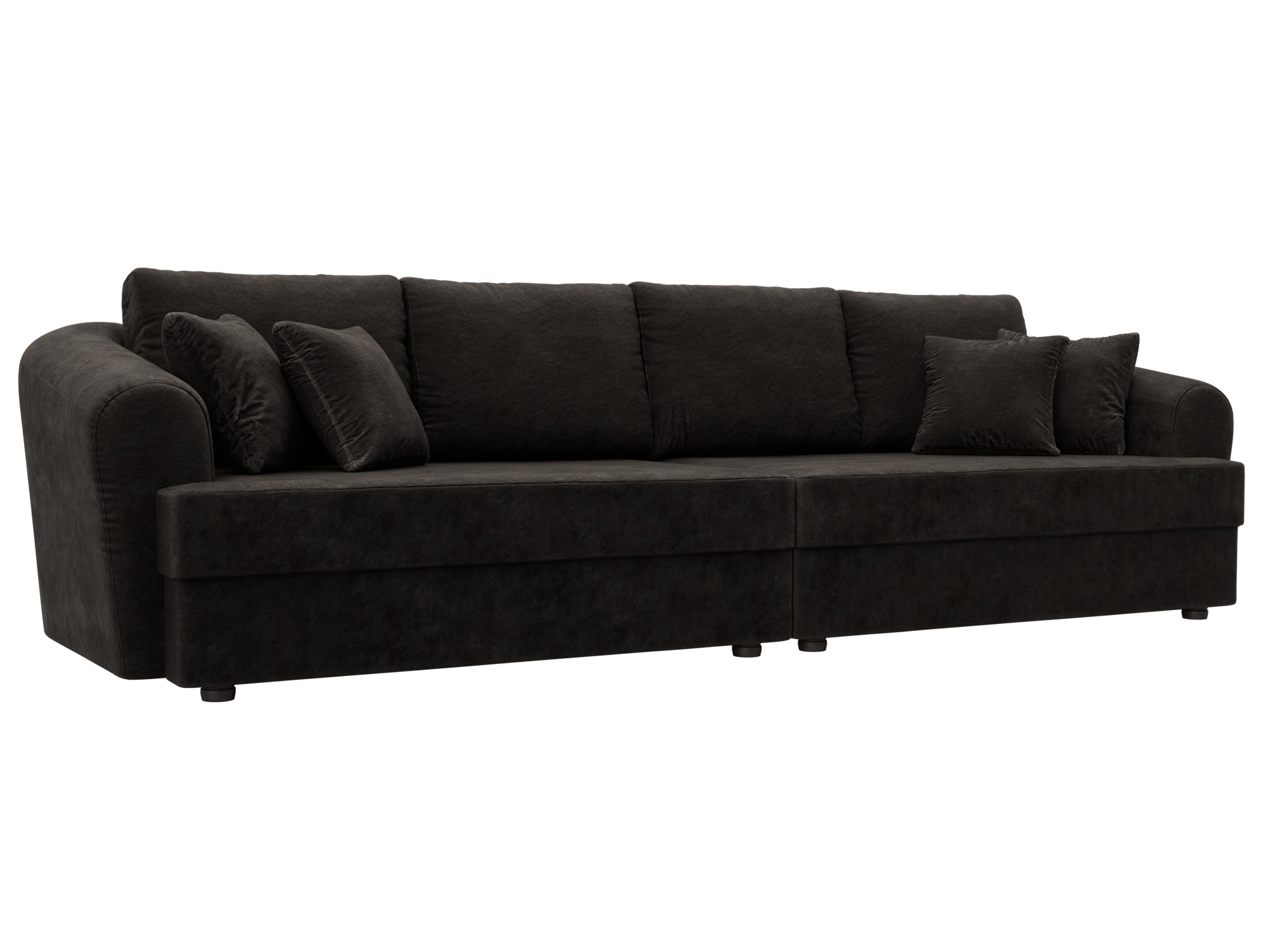 Изображение товара Диван раскладной Лига диванов 320x88x106 см велюр цвет brut 17 коричневый