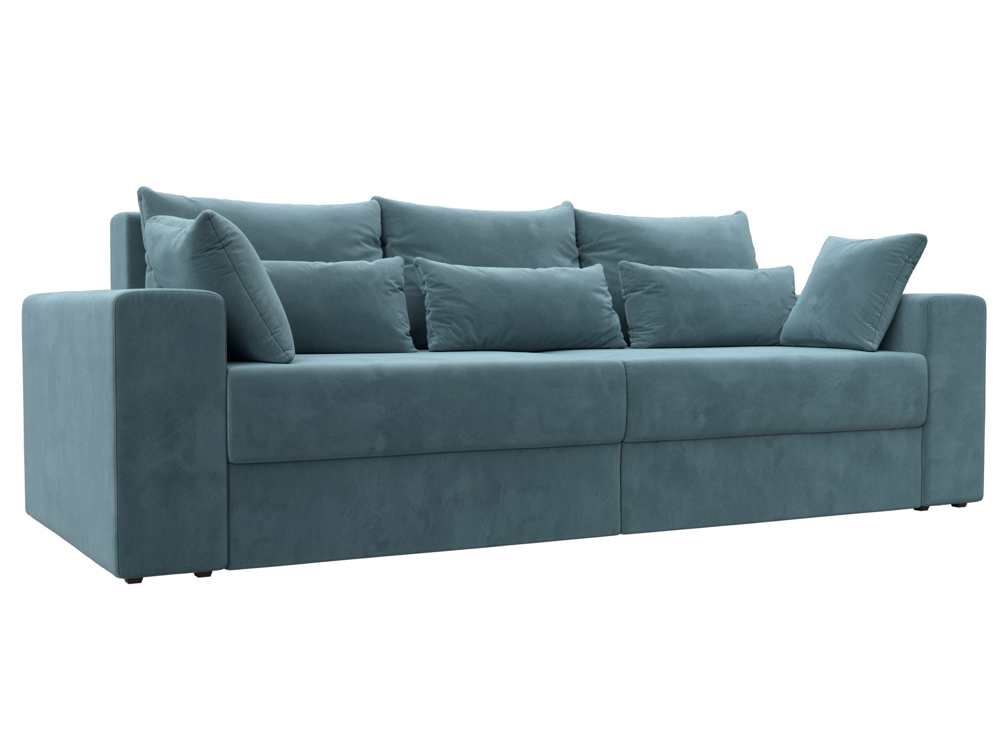 Изображение товара Диван раскладной Лига диванов 250x96x106 см велюр цвет бирюзовый