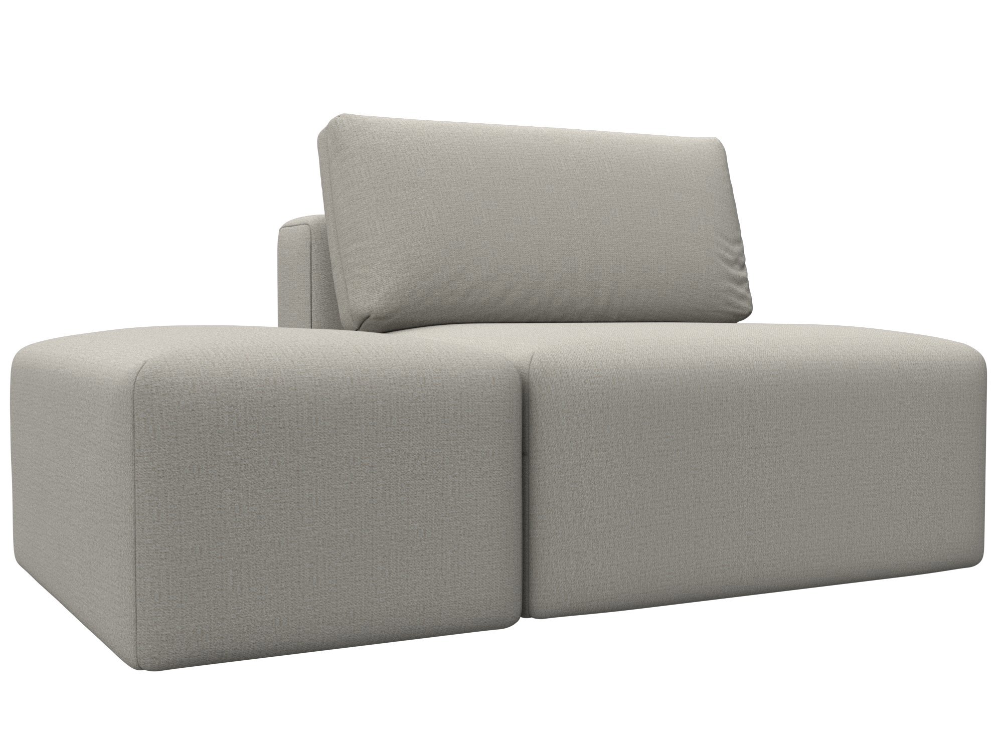 Изображение товара Модульный диван с пуфом Лига-060 НПБ бежевый Рогожка Россия