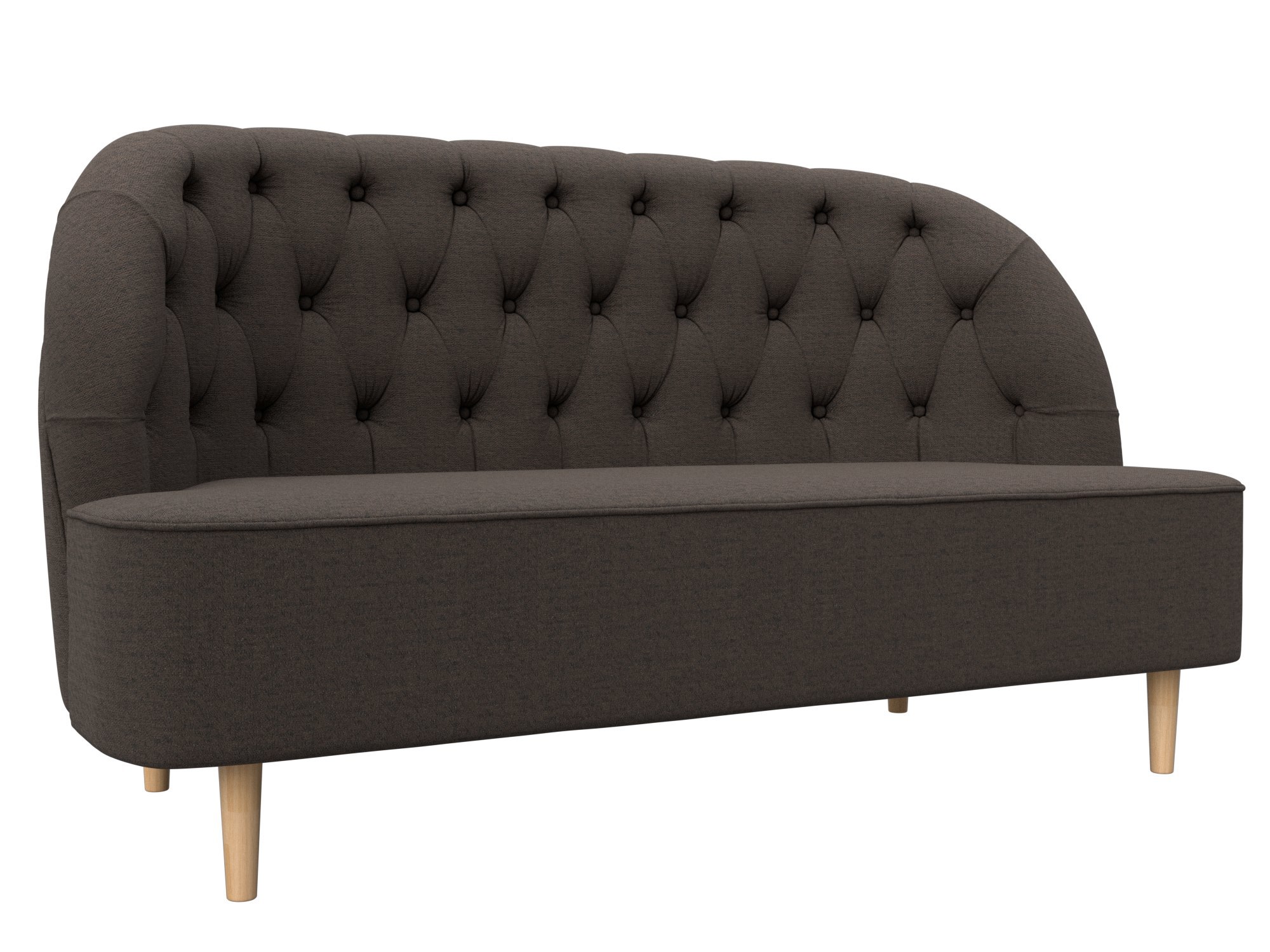 Изображение товара Кушетка Лига диванов Амиса 126026_спб 144x84x63 см коричневый рогожка