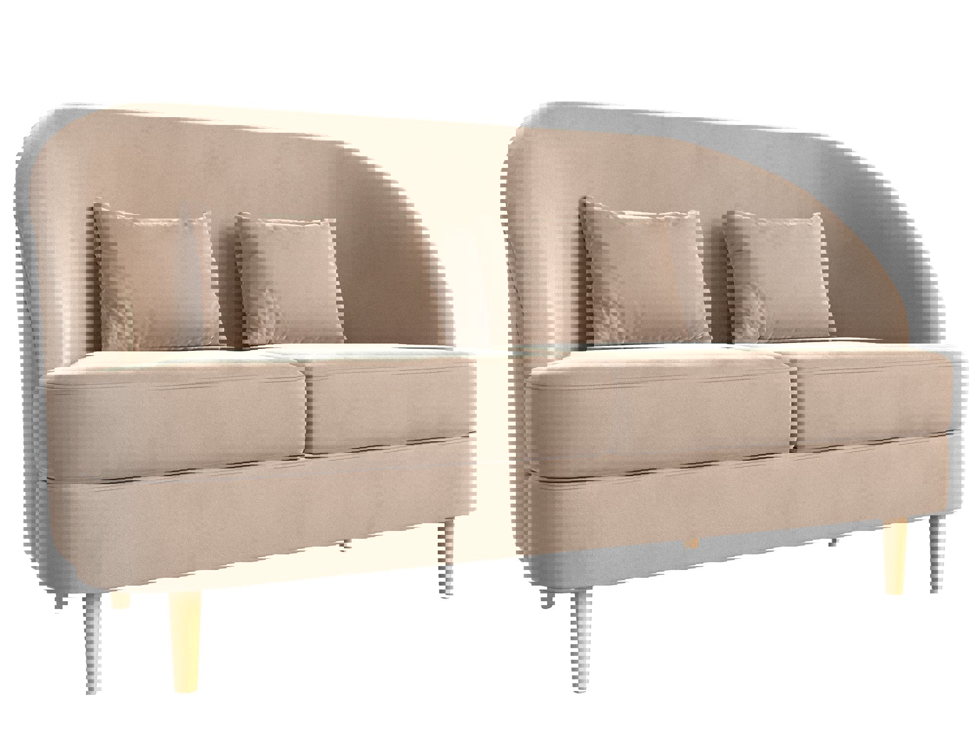 Изображение товара Кушетка Лига диванов Атико 109879_спб велюр бежевый 144x82x63 см