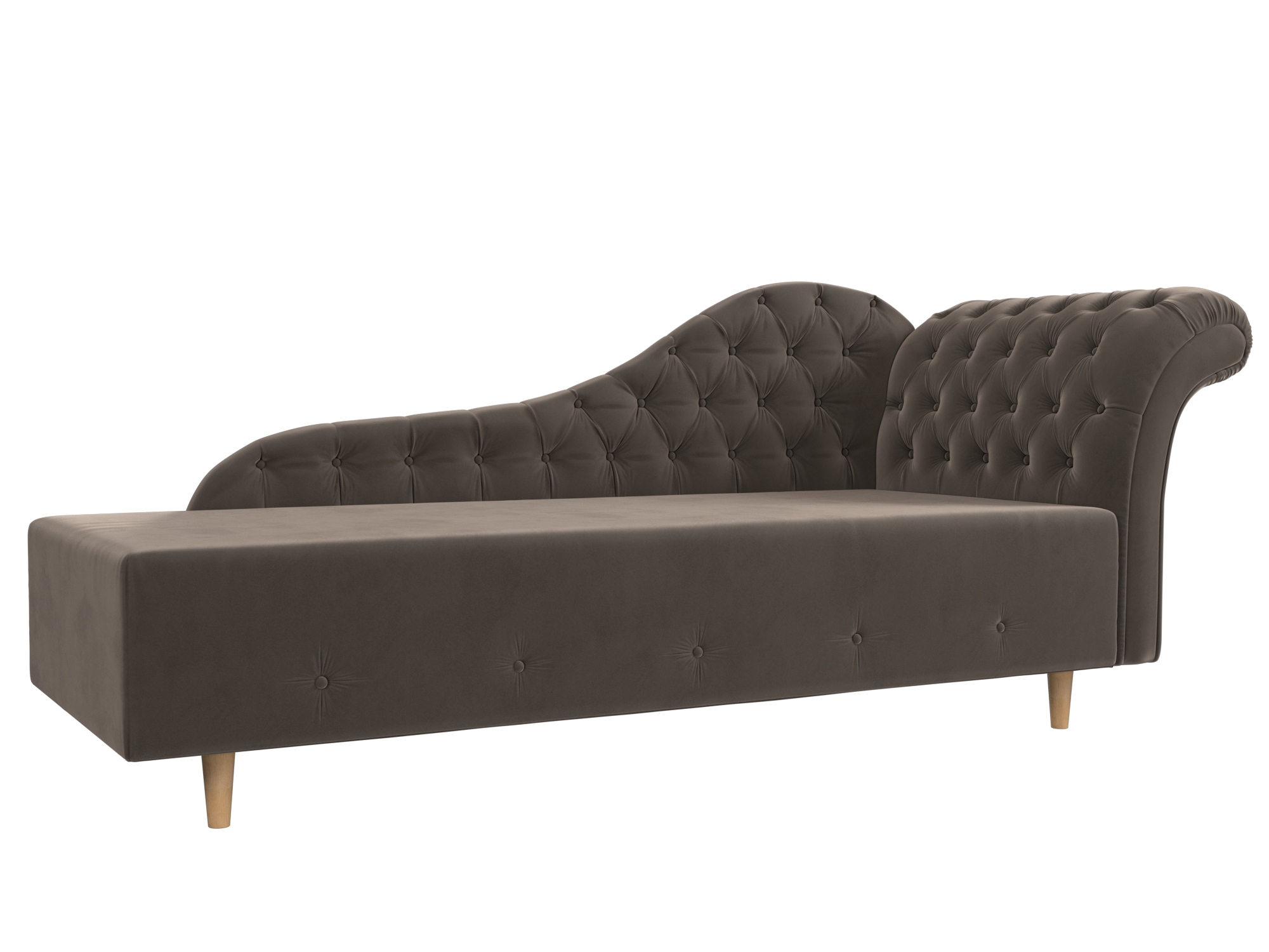 Изображение товара Кушетка Лига Диванов Камерон 110094_спб 200x90x77 см коричневая