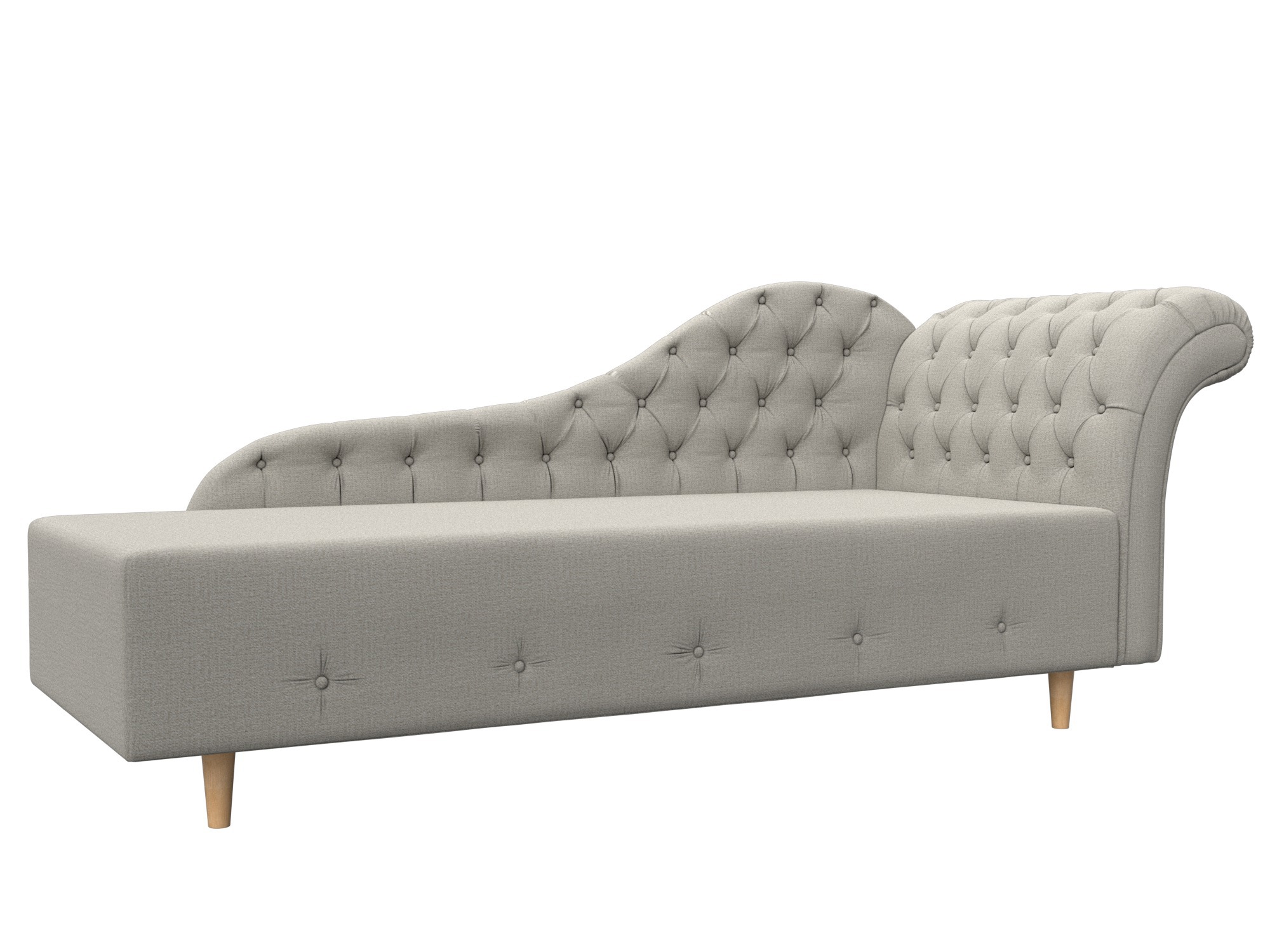 Изображение товара Кушетка Лига диванов Камерон 200х90х77 см бежевый рогожка экологичная