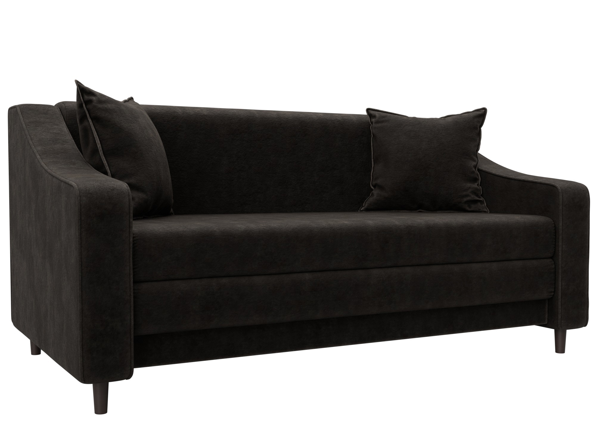 Изображение товара Диван прямой Лига-071 Лига Диванов 129782_спб 164x93x82 велюр цвет brut 17 коричневый